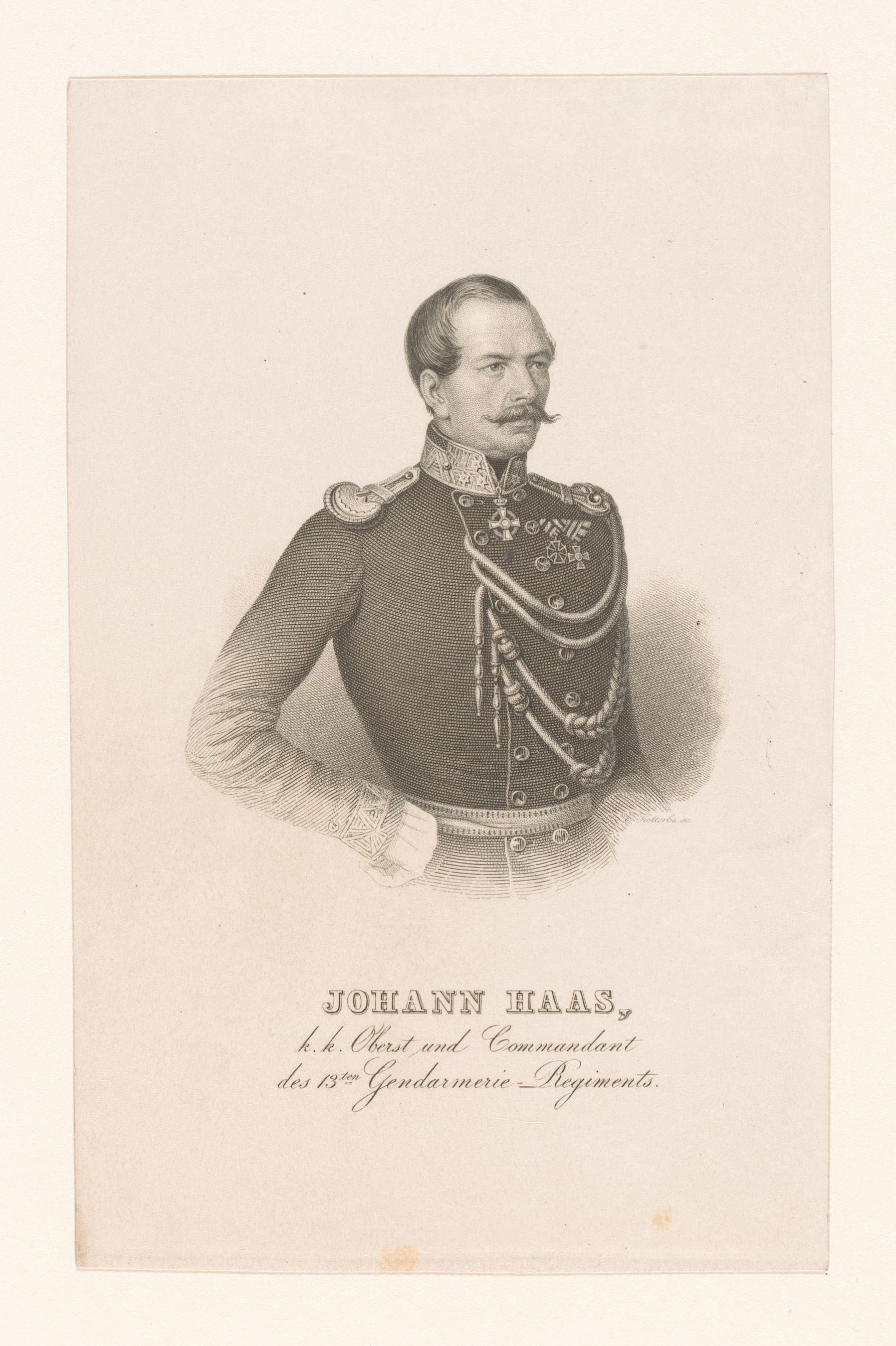 Portret van Johann Haas
