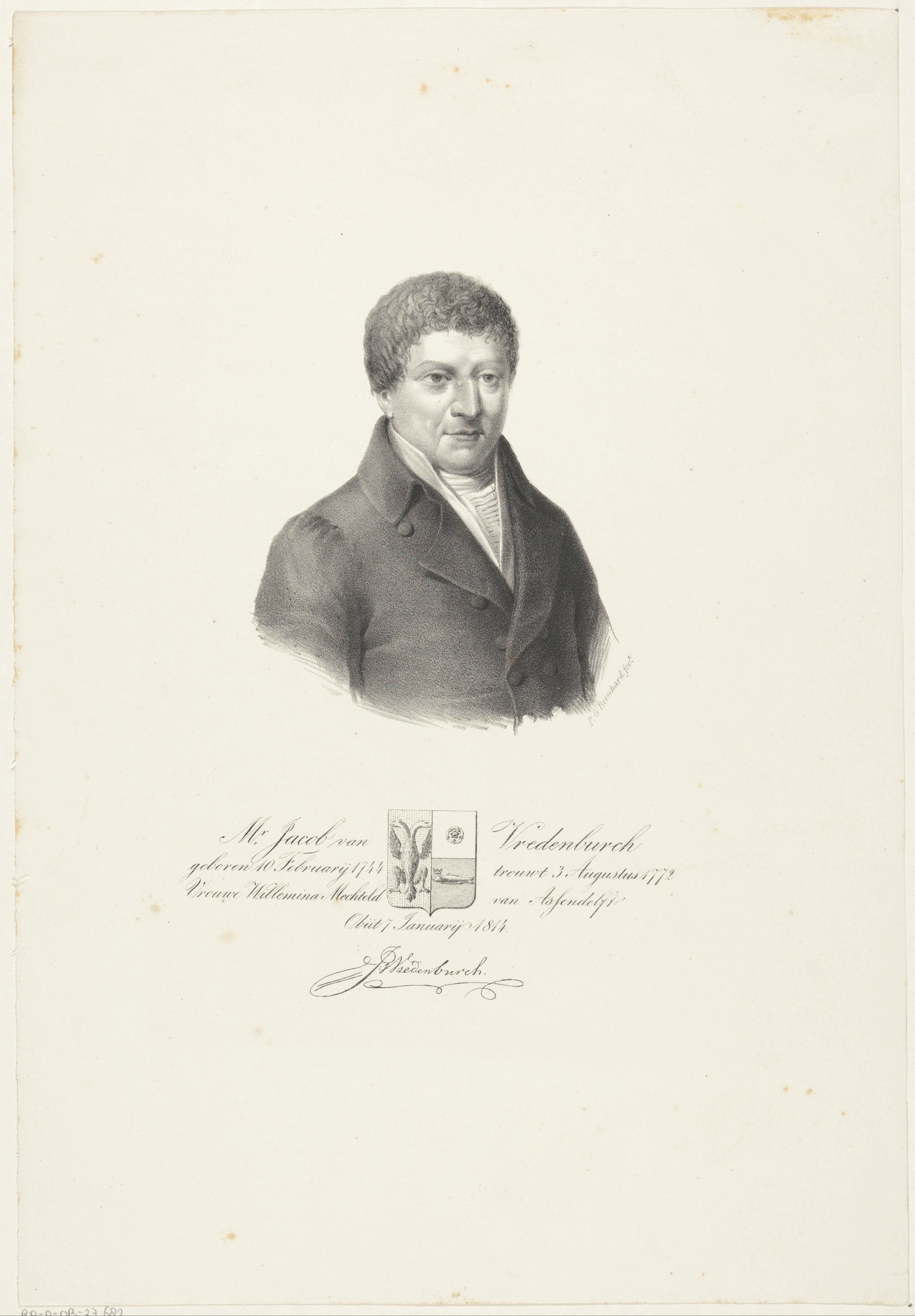 Portret van Jacob van Vredenburch