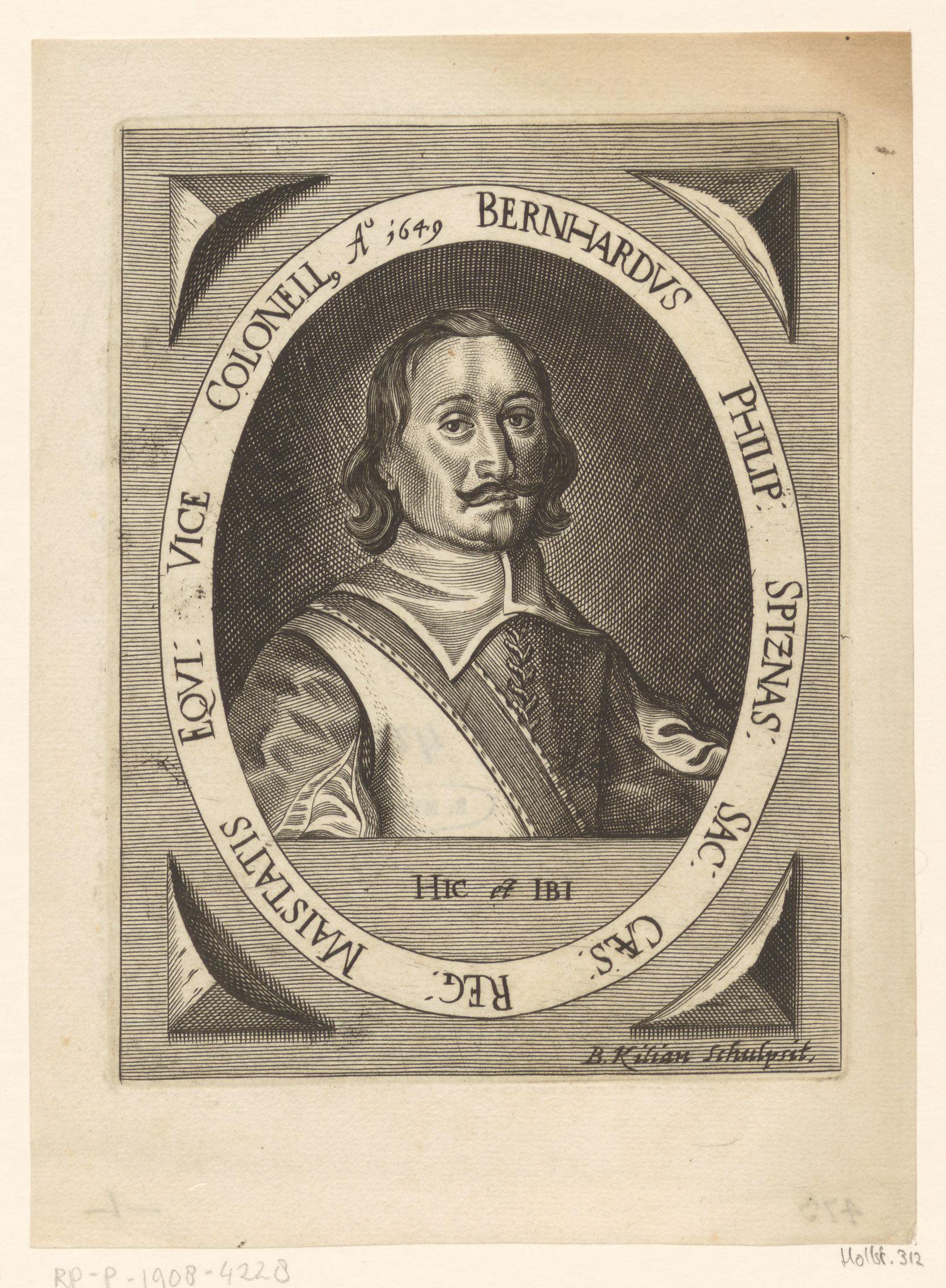 Portret van Bernard Philipp Spiznas