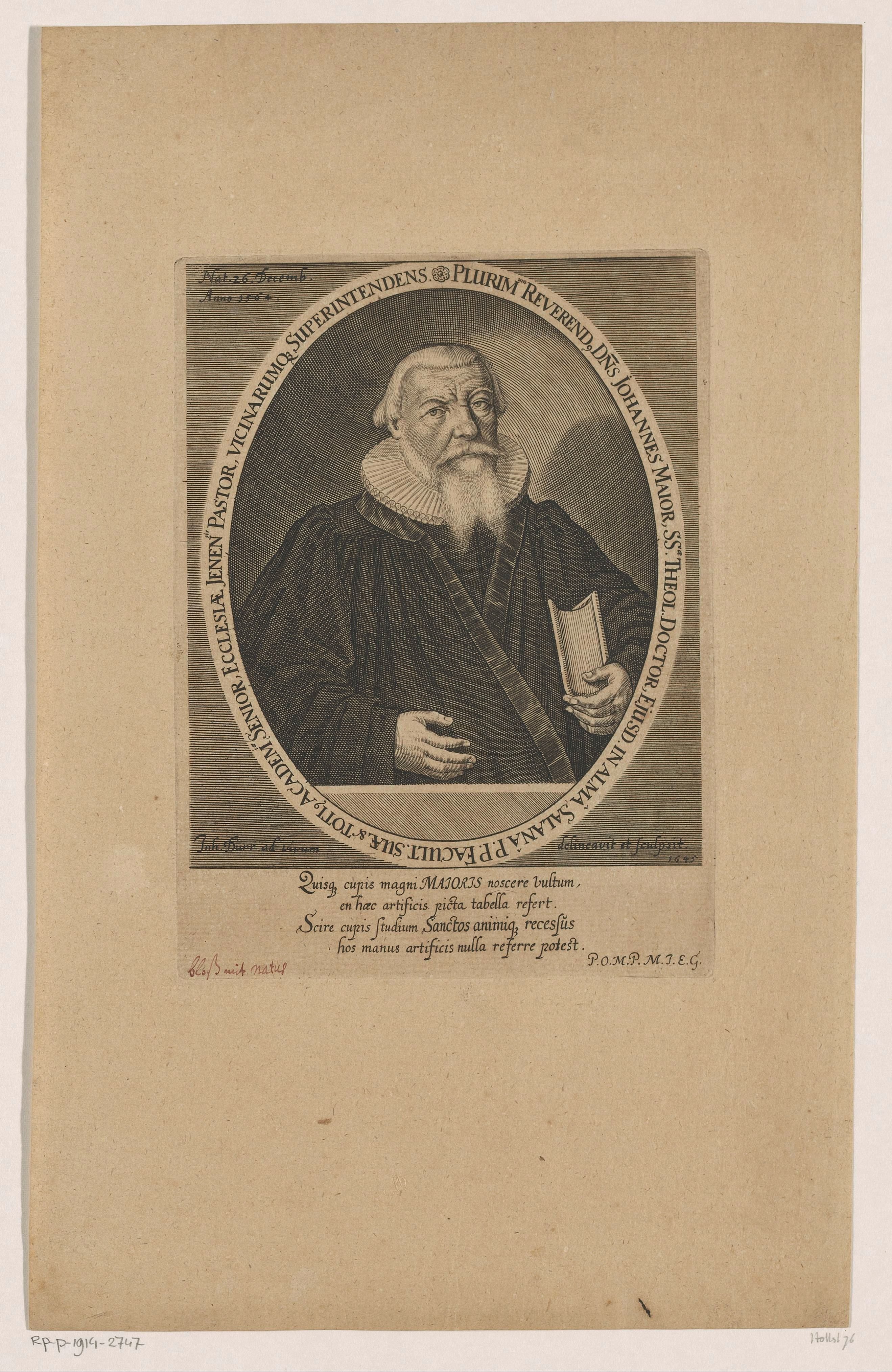 Portret van Johannes Major
