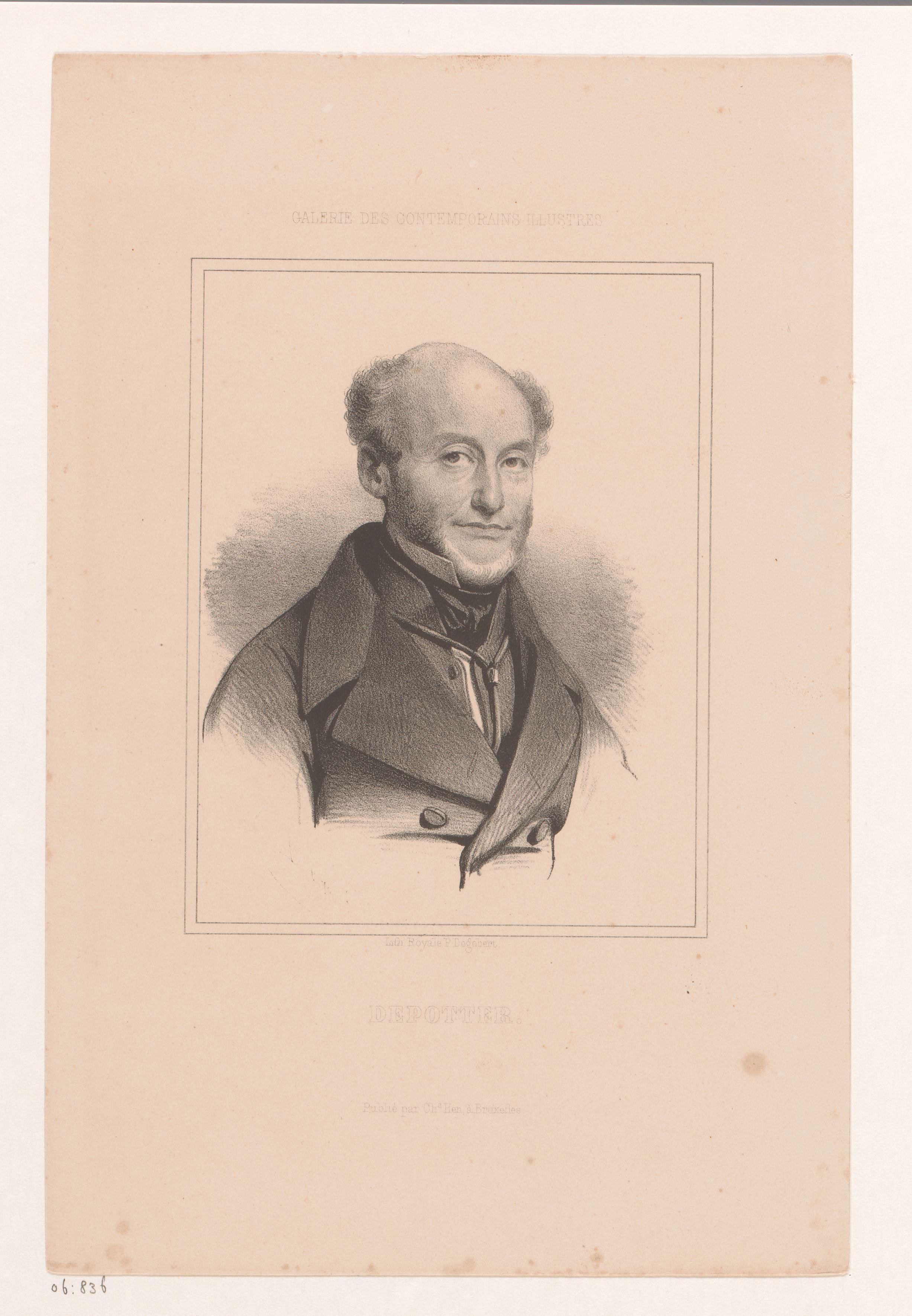 Portret van Louis Joseph De Potter