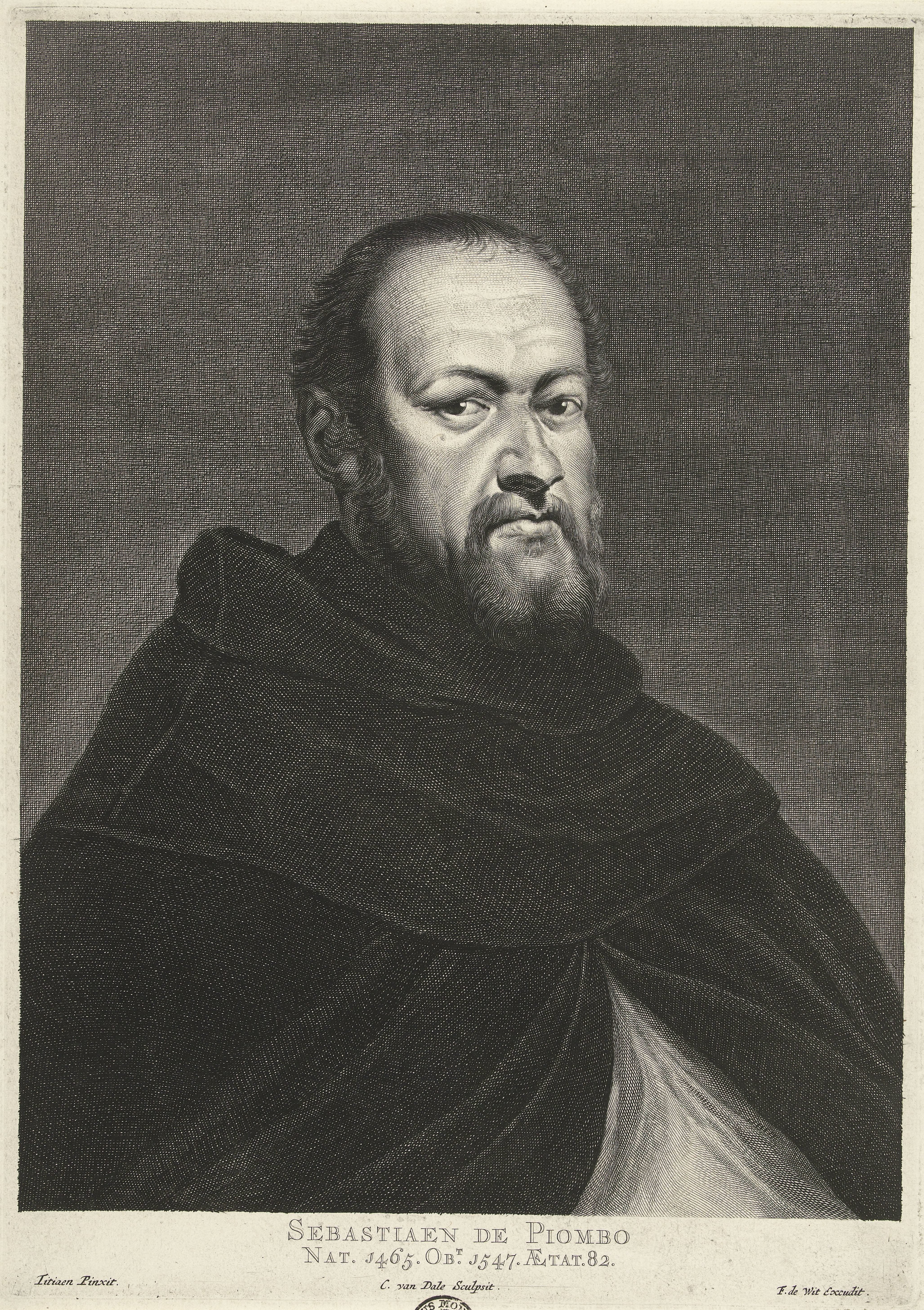Portret van schilder Sebastiano del Piombo
