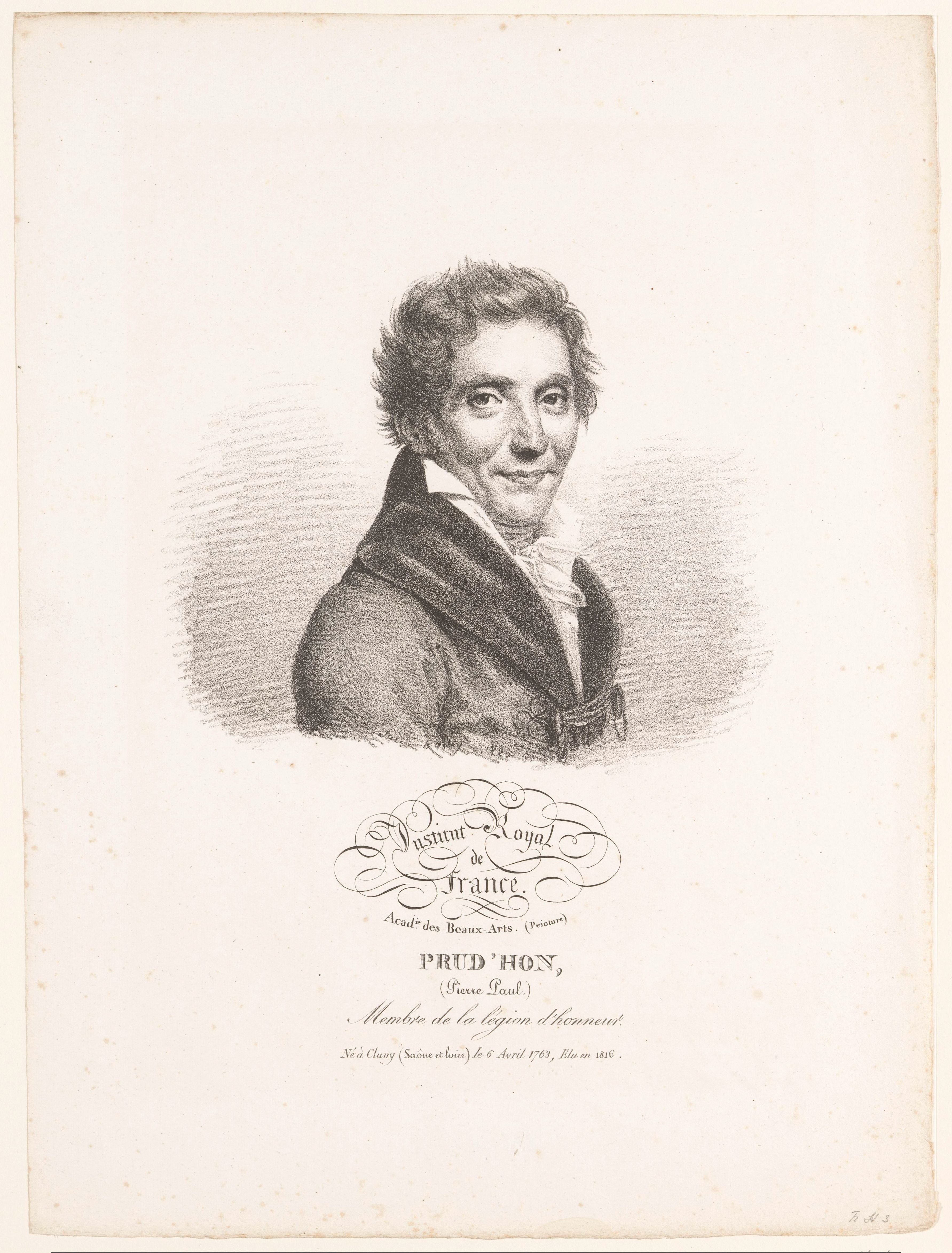 Portret van de kunstenaar Pierre Prud'hon