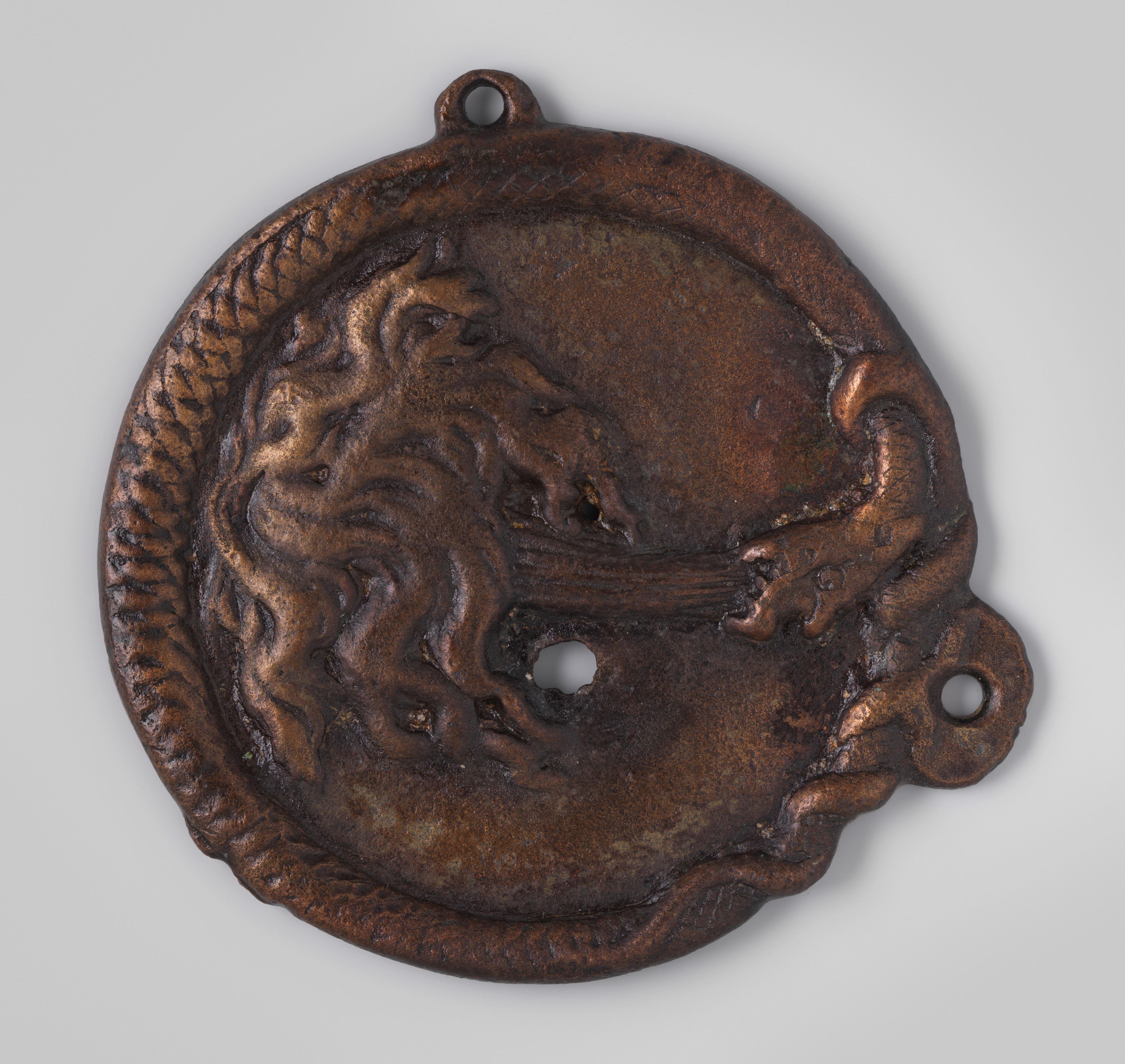Trademark plaque of Jan van der Heyden's fire engine workshop from the wreck of the Dutch East India ship  Hollandia