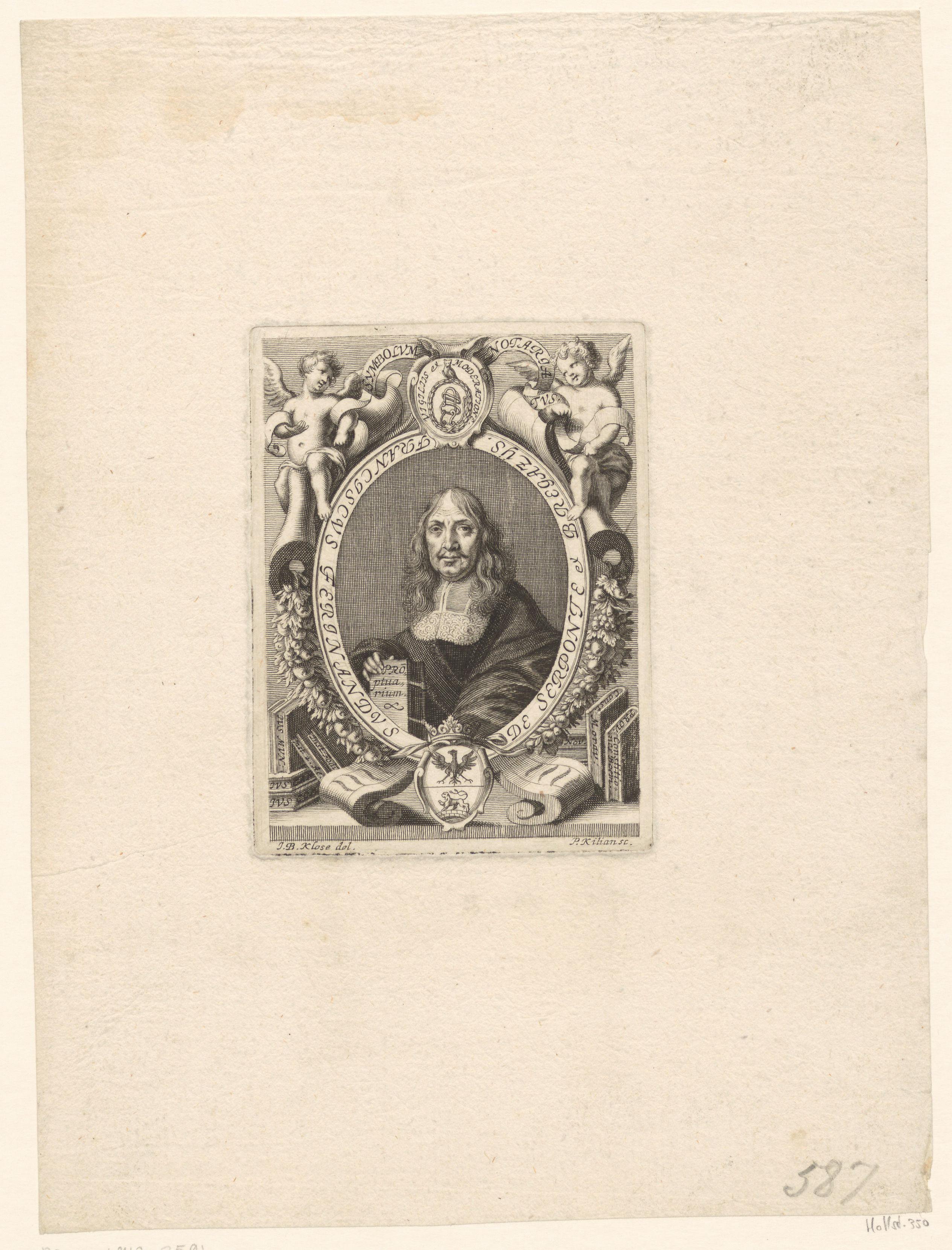 Portret van Franciscus Ferdinandus de Serponte et Bregaziis