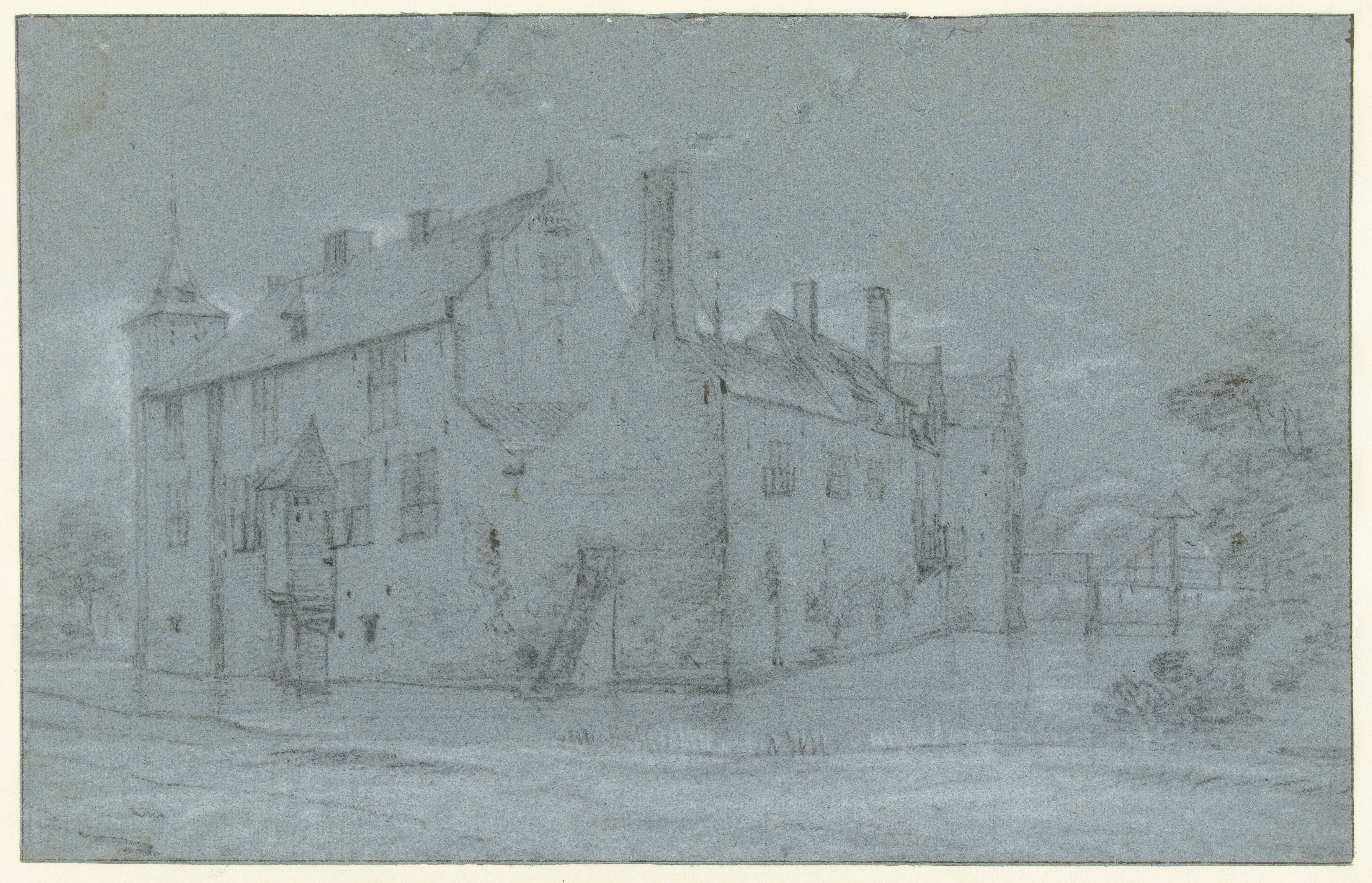 View of Kasteel Oud-Heusden (also known as Nieuwenroy)