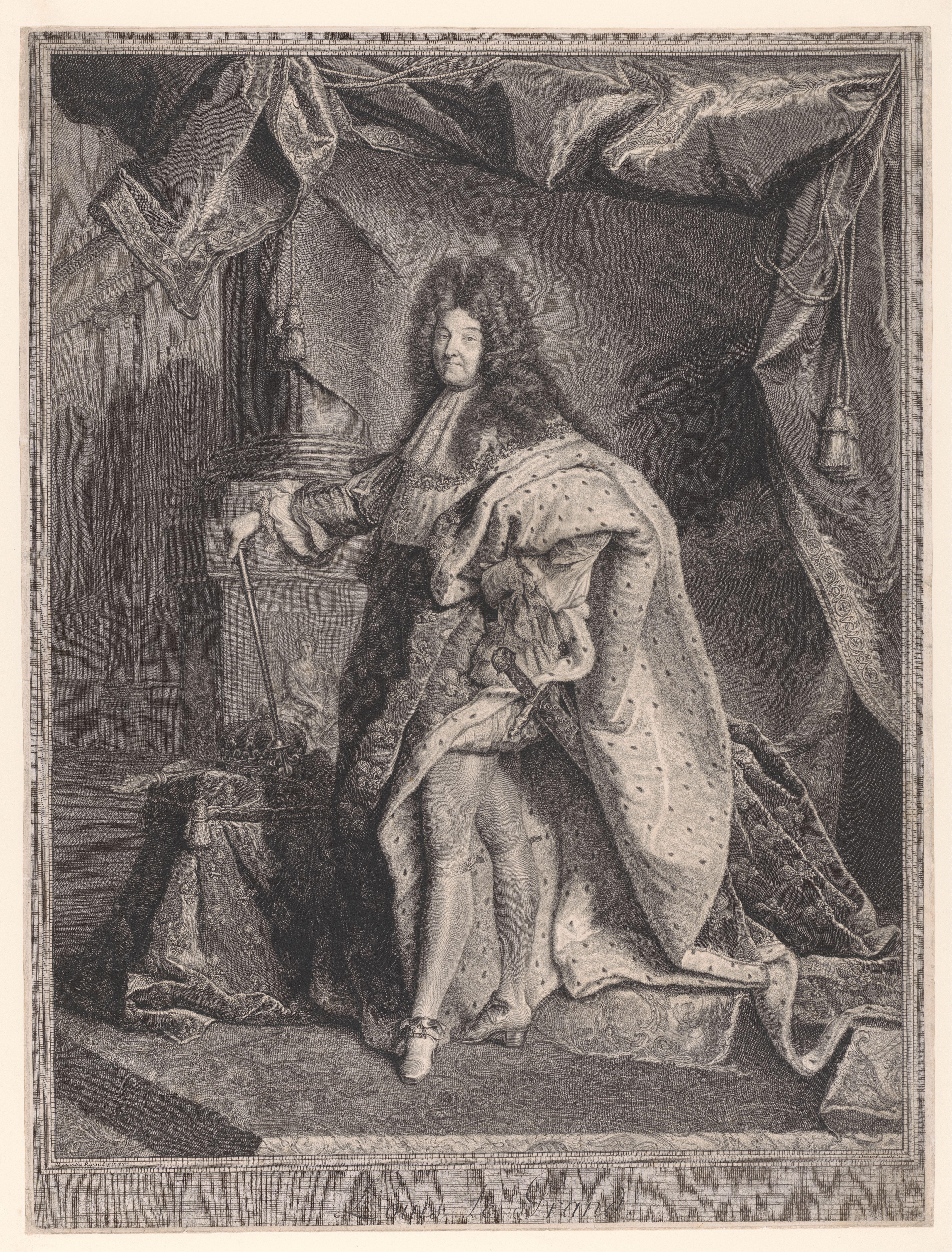 Portret van Lodewijk XIV van Frankrijk
