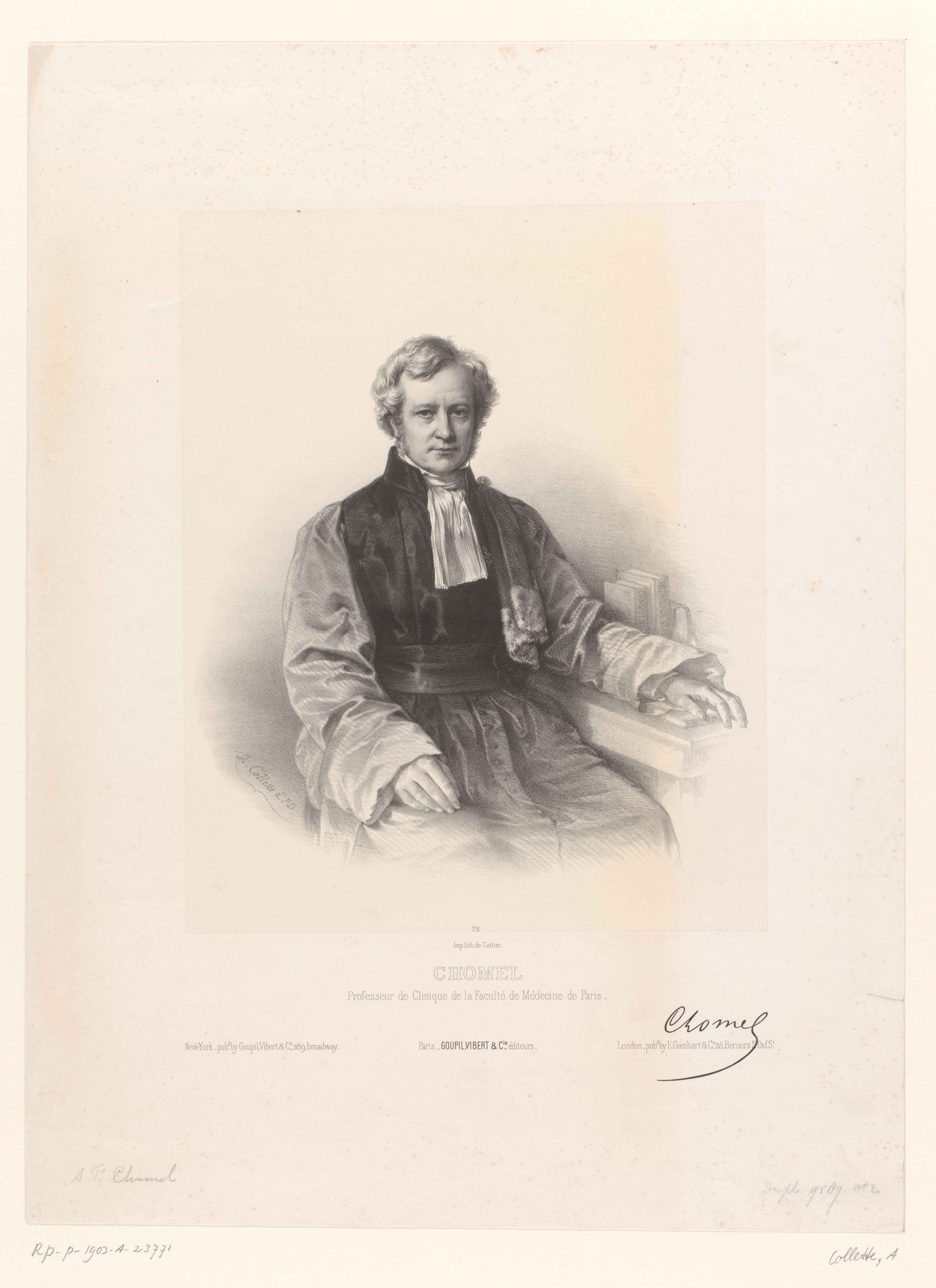 Portret van de arts Auguste-François Chomel