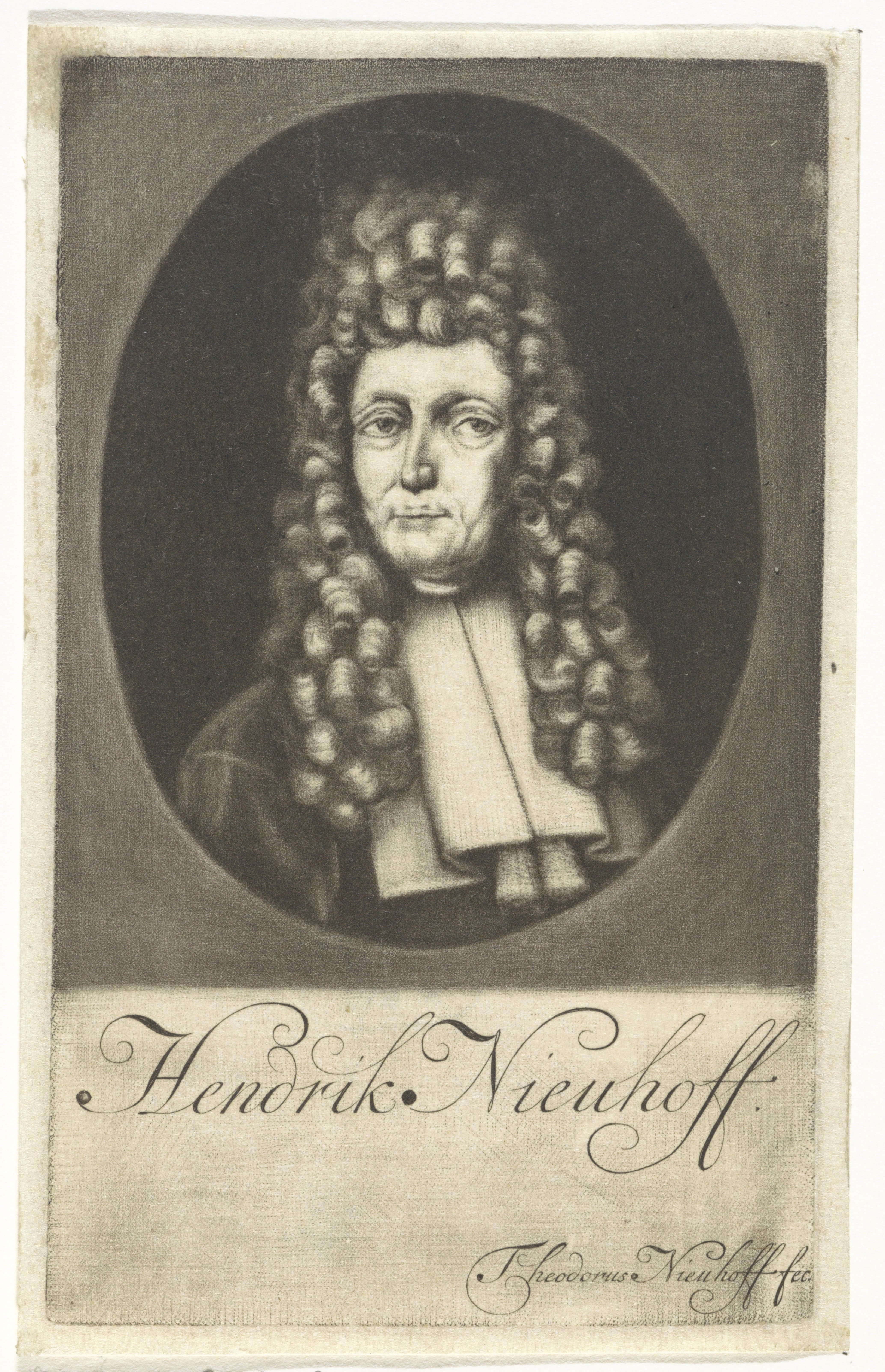 Portret van Hendrik Nieuhoff