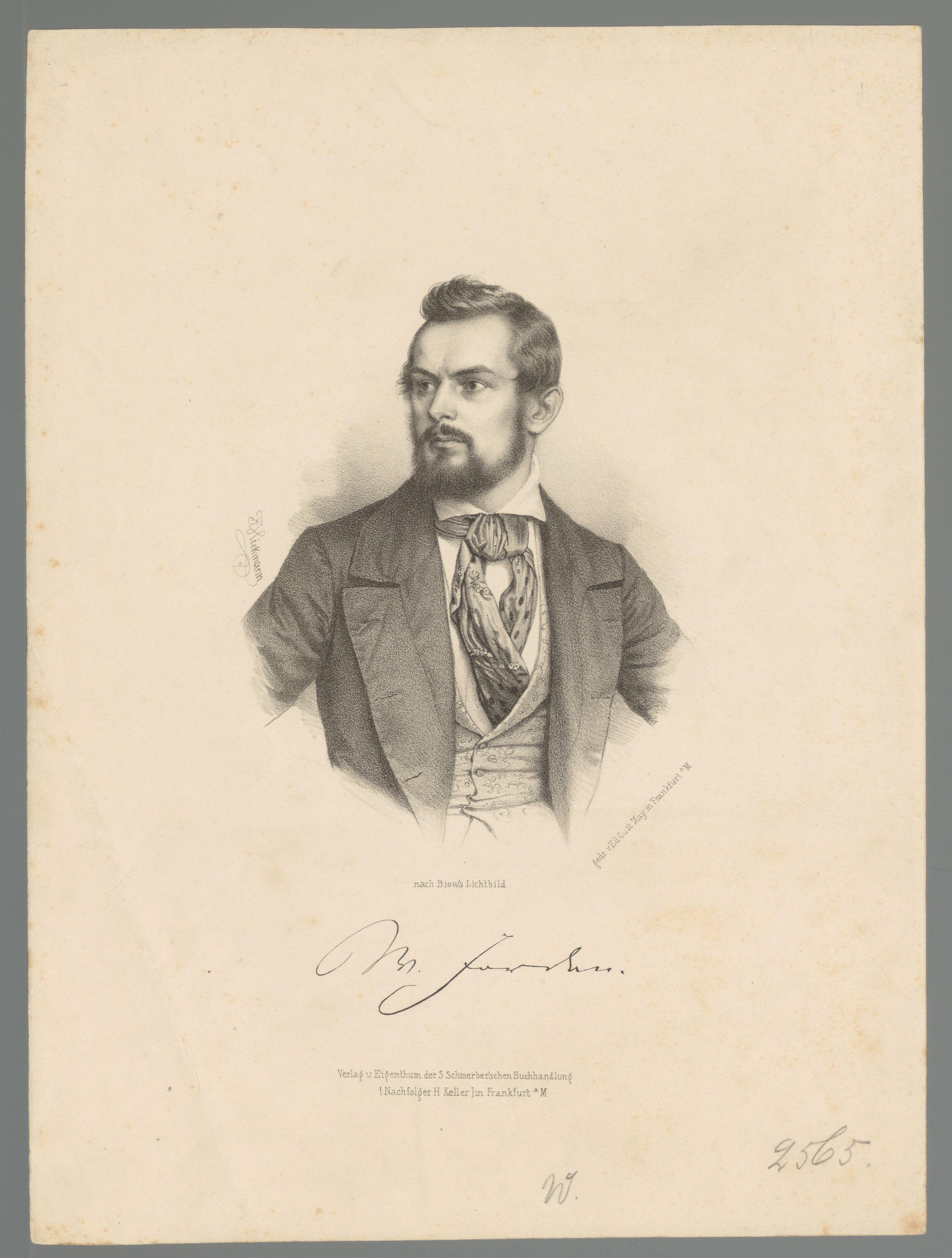 Portret van Carl Friedrich Wilhelm Jordan