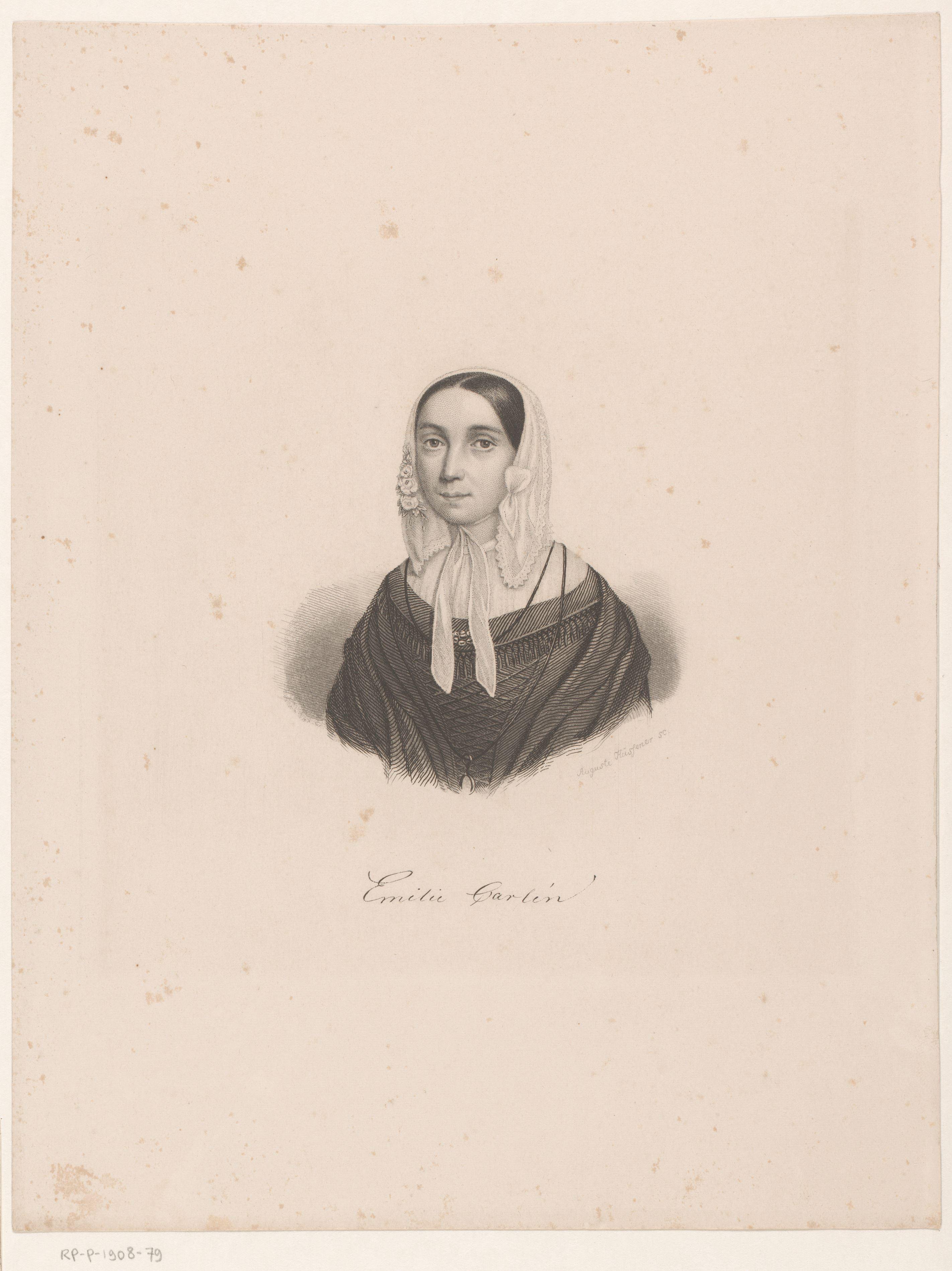 Portret van Emilie Carlin