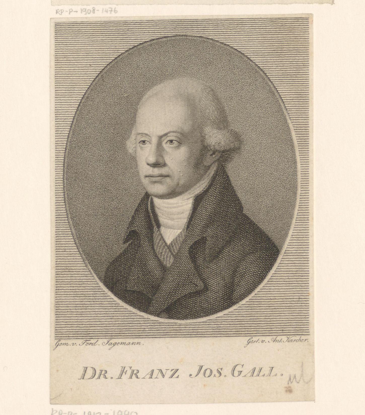 Portret van Franz Joseph Gall