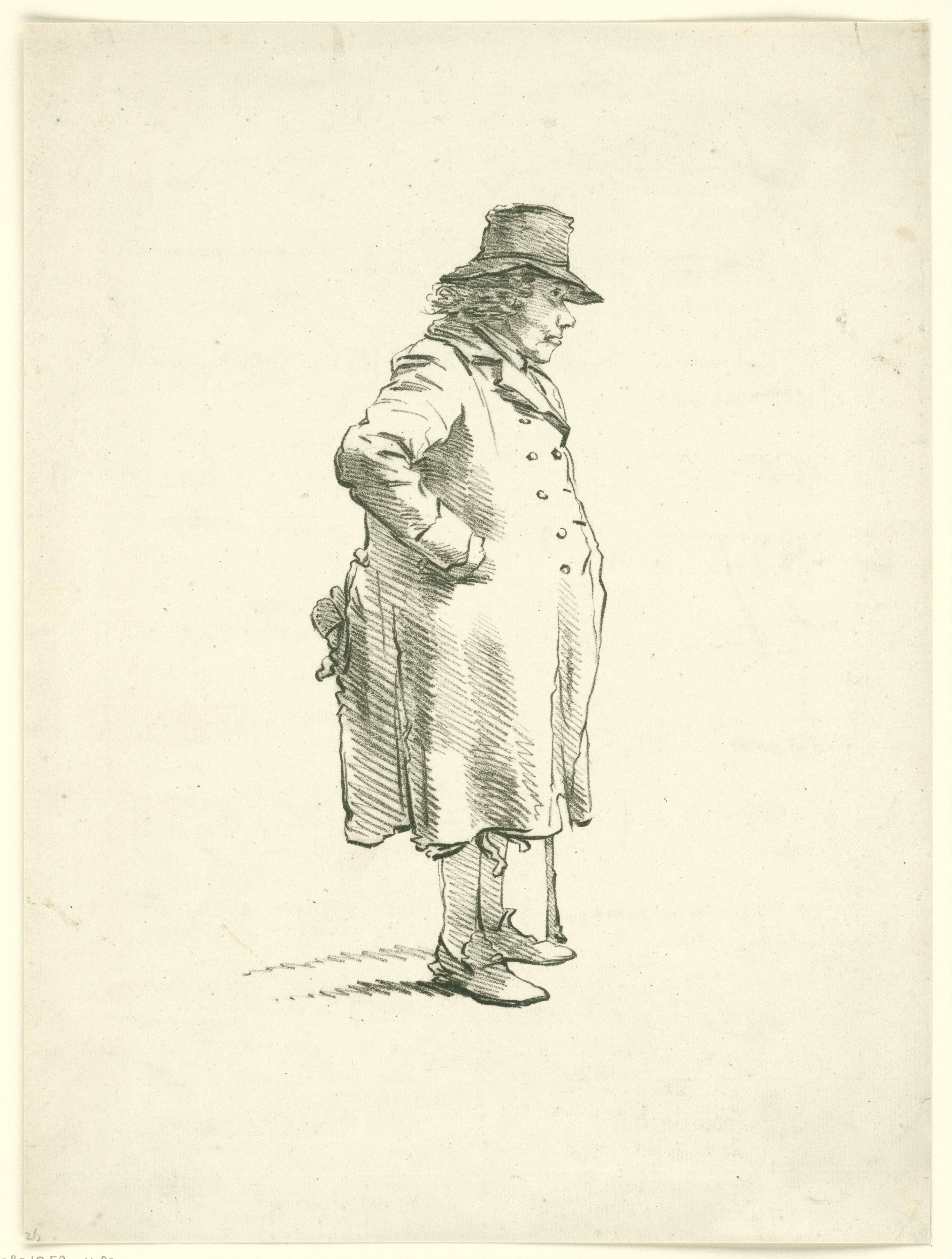 Portrait of the beggar Hendrik Delbroeck