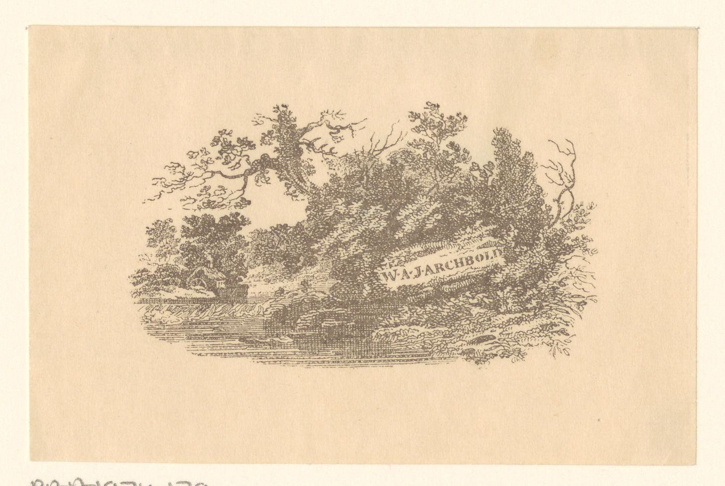 Ex libris van W.A.J. Archbold