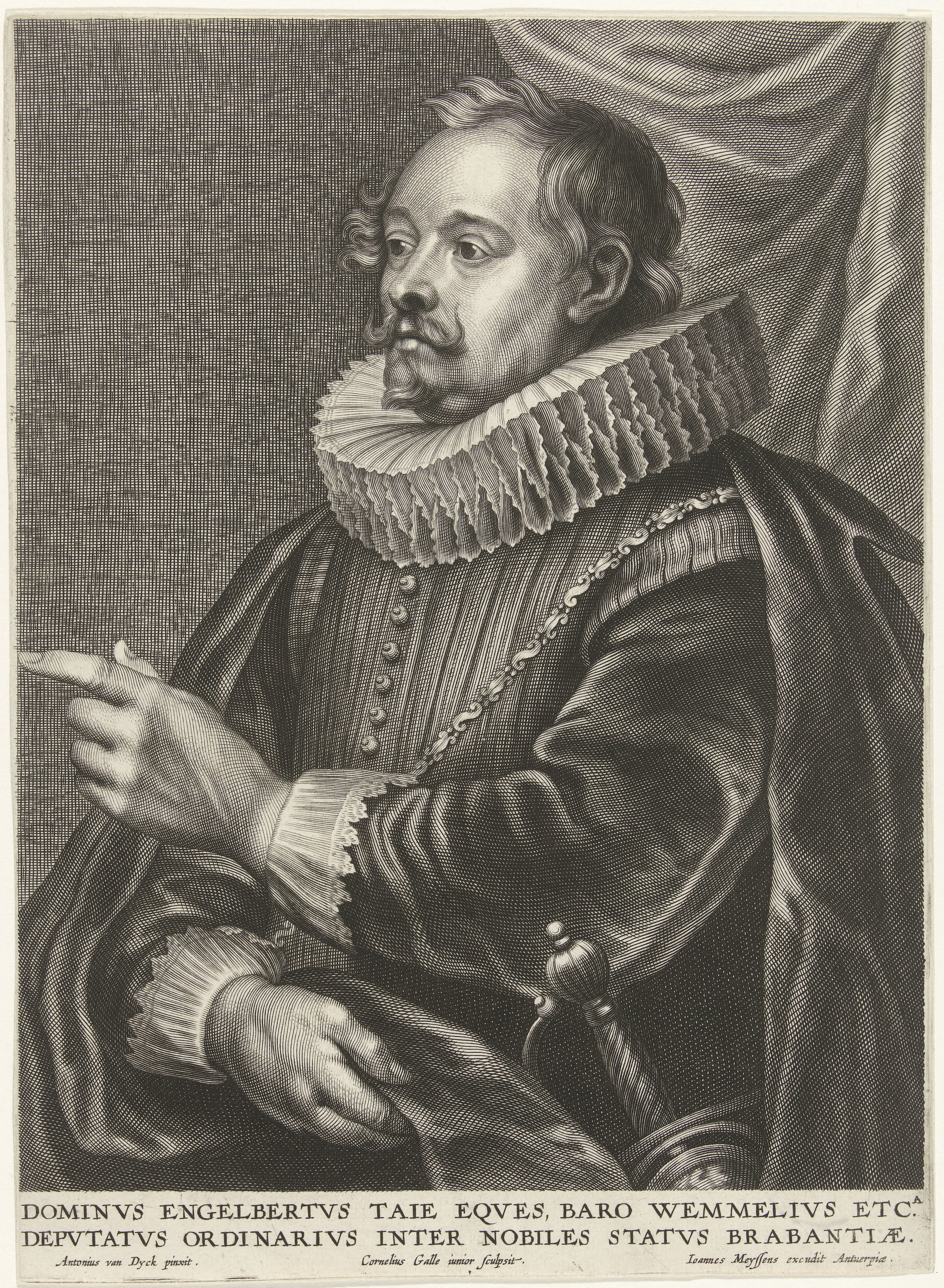 Portret van Engelbert Tajé, baron van Wemmel