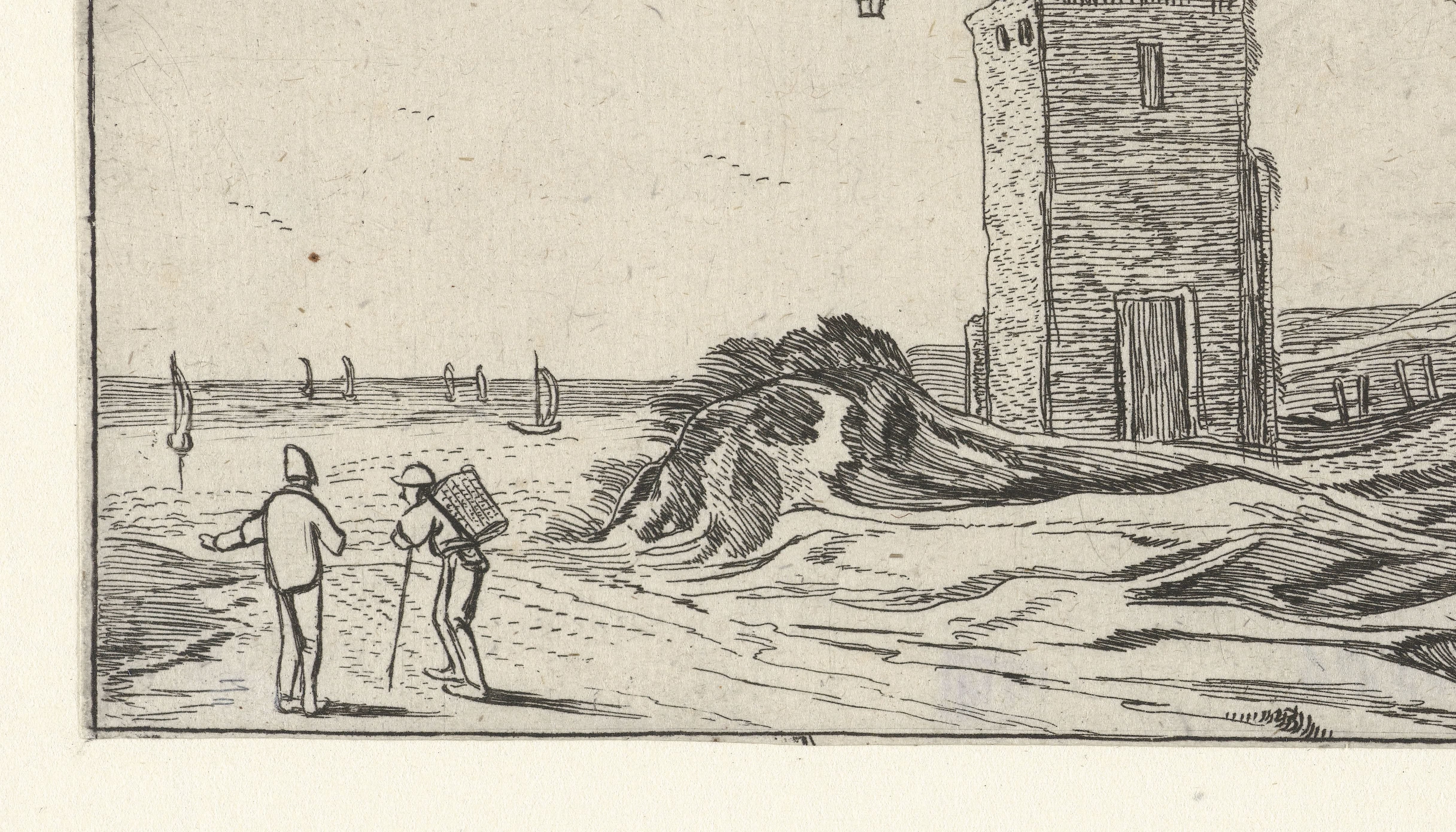 Pad langs een vuurtoren bij het strand