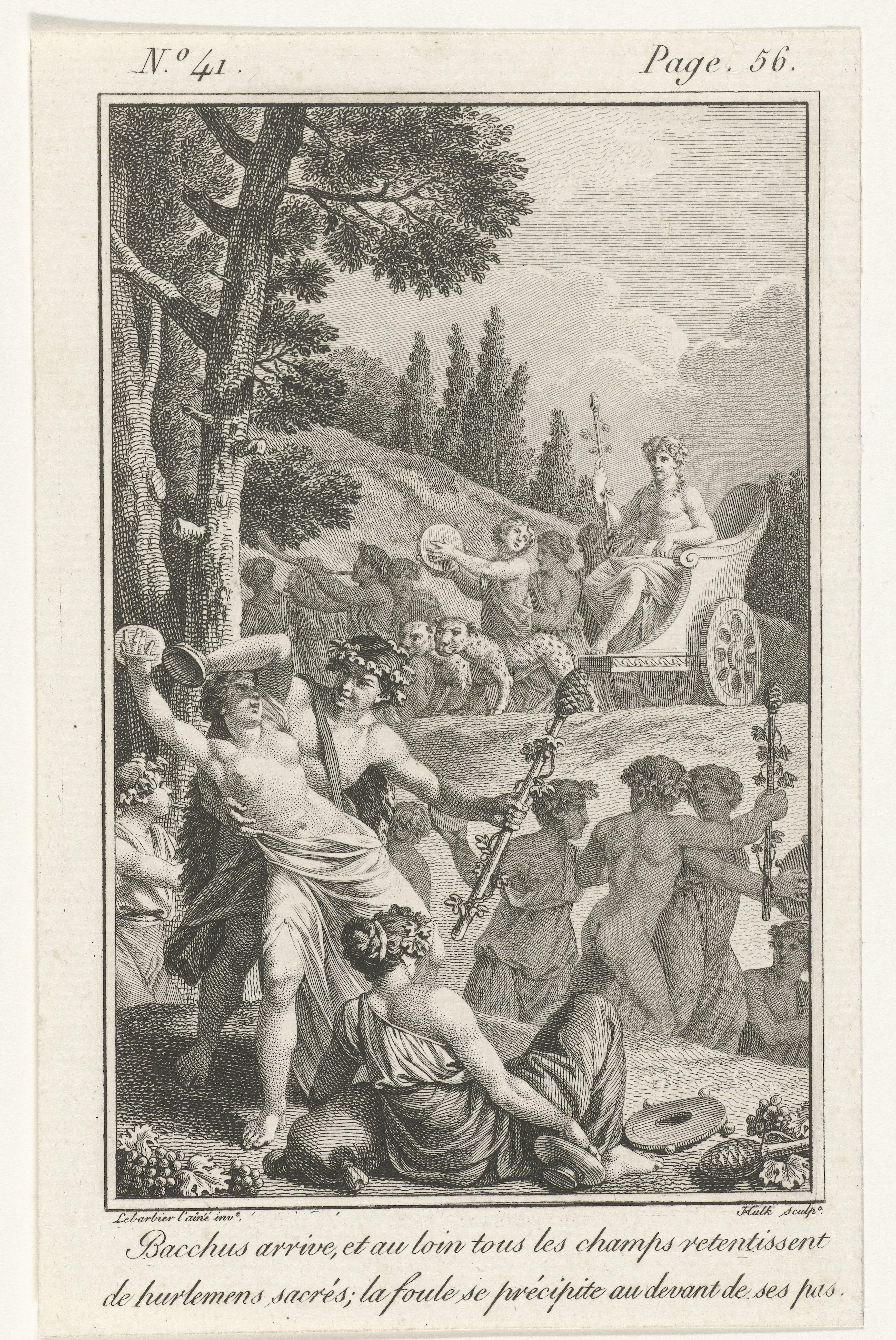 De aankomst van Bacchus