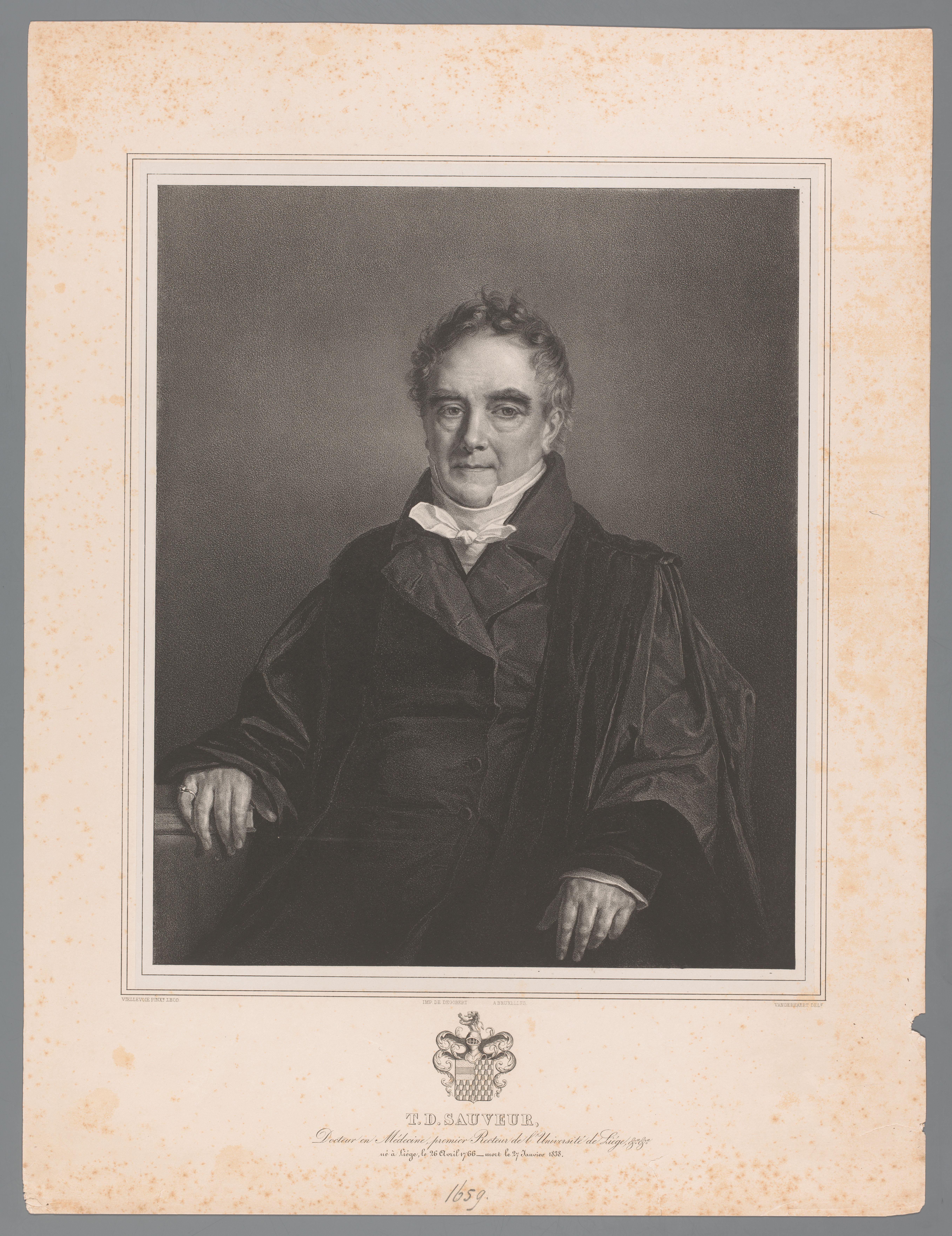 Portret van Toussaint-Dieudonné Sauveur