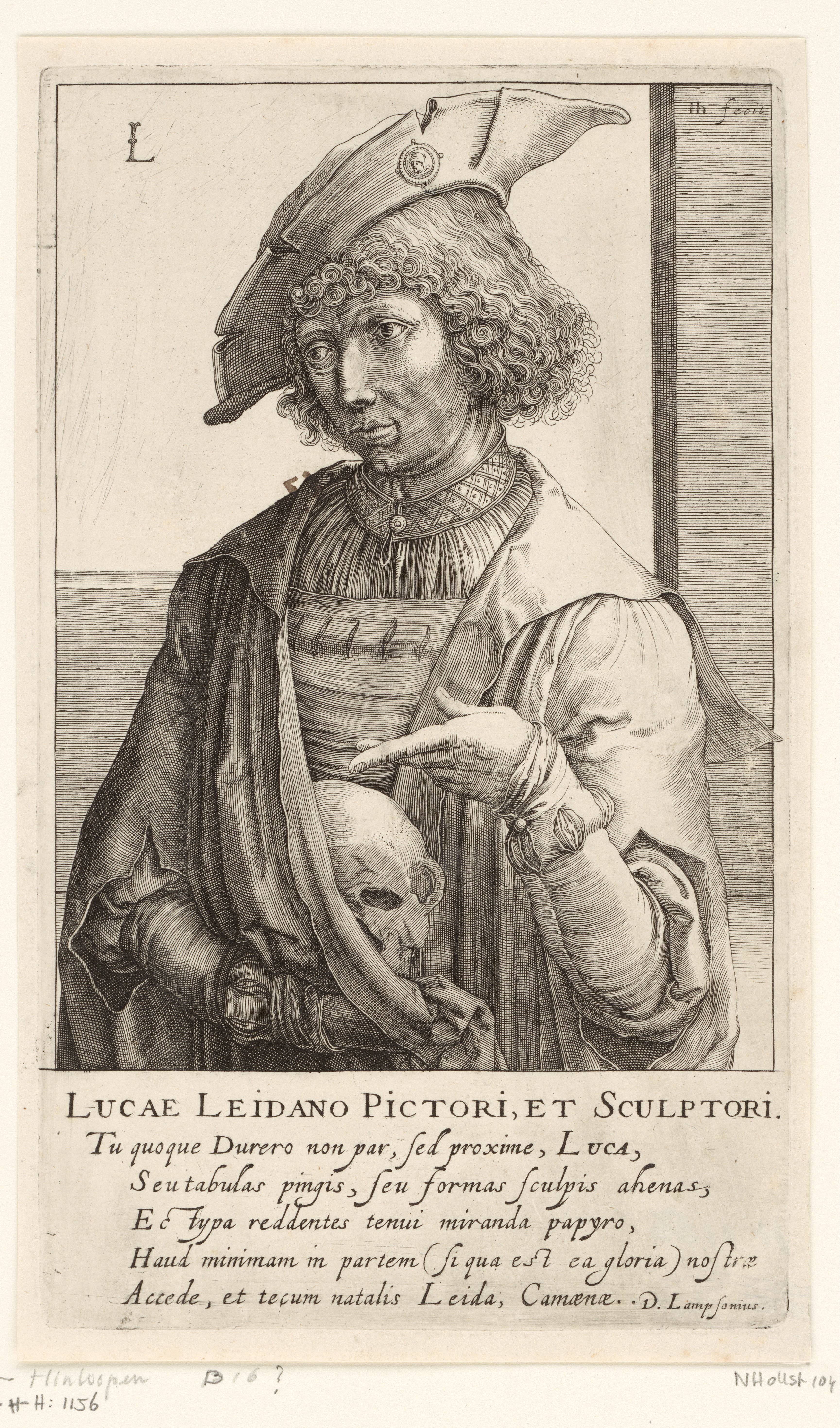 Portret van Lucas van Leyden