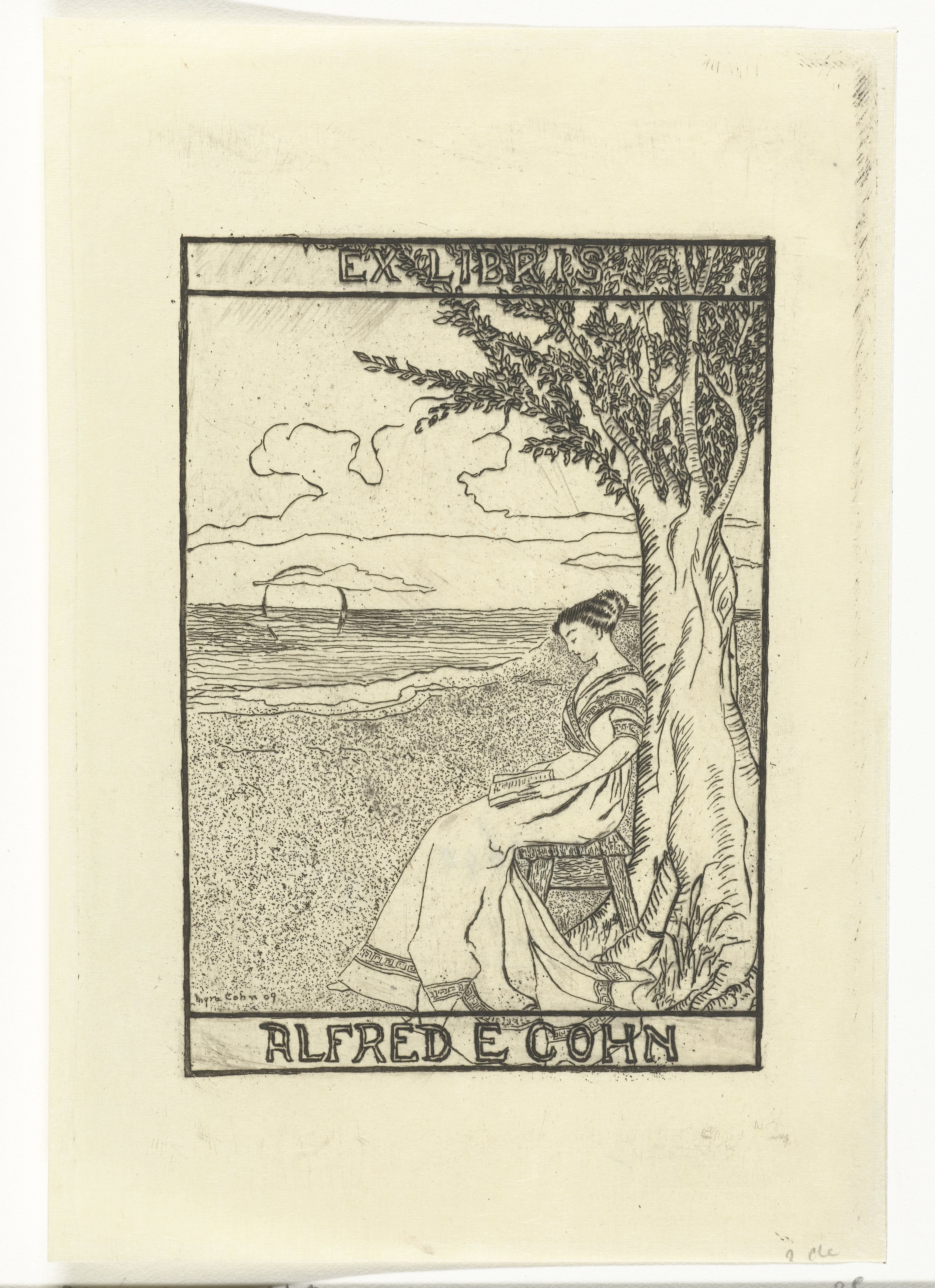 Ex libris van Alfred E. Cohn