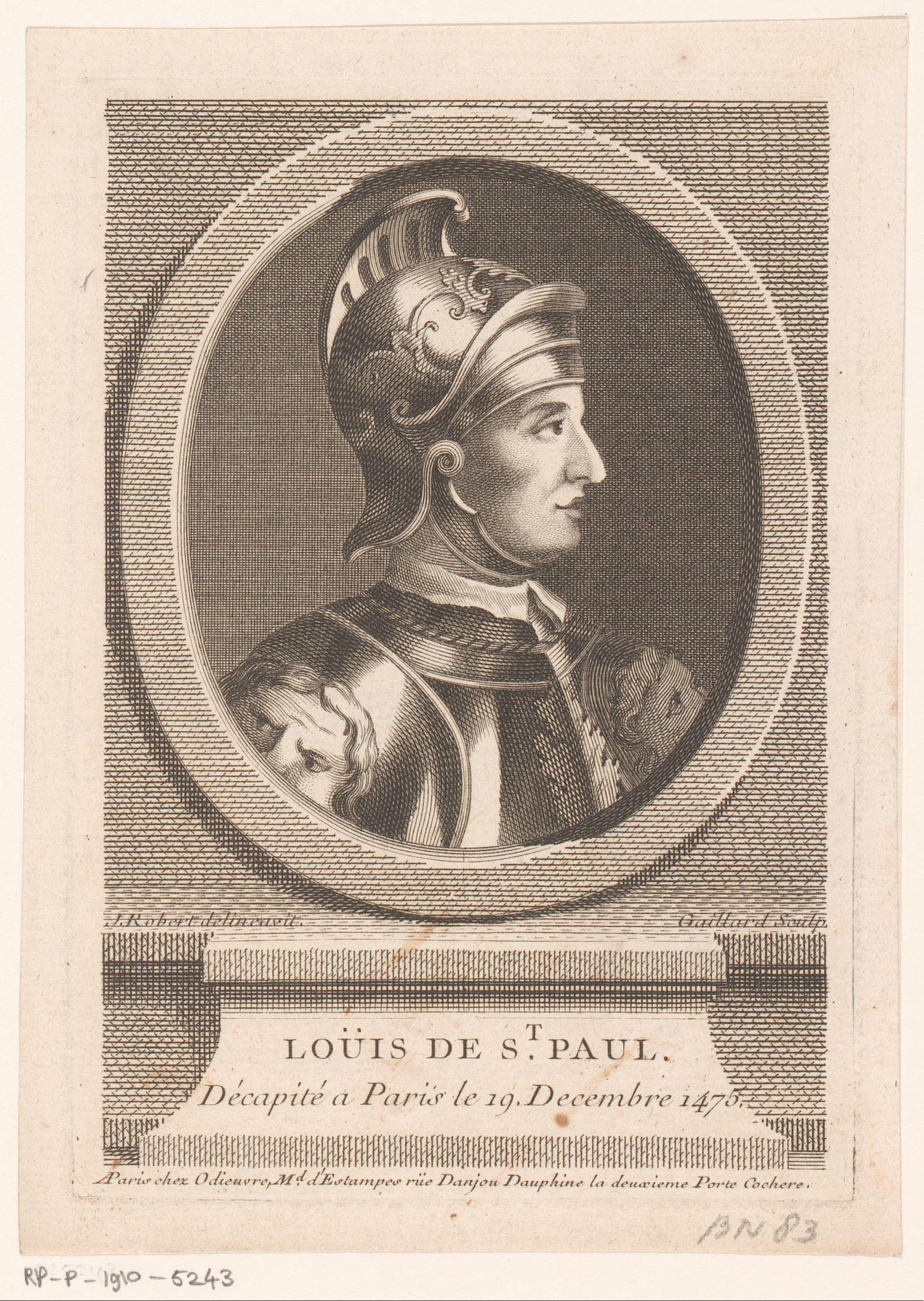 Portret van Louis de Luxembourg-Saint-Pol