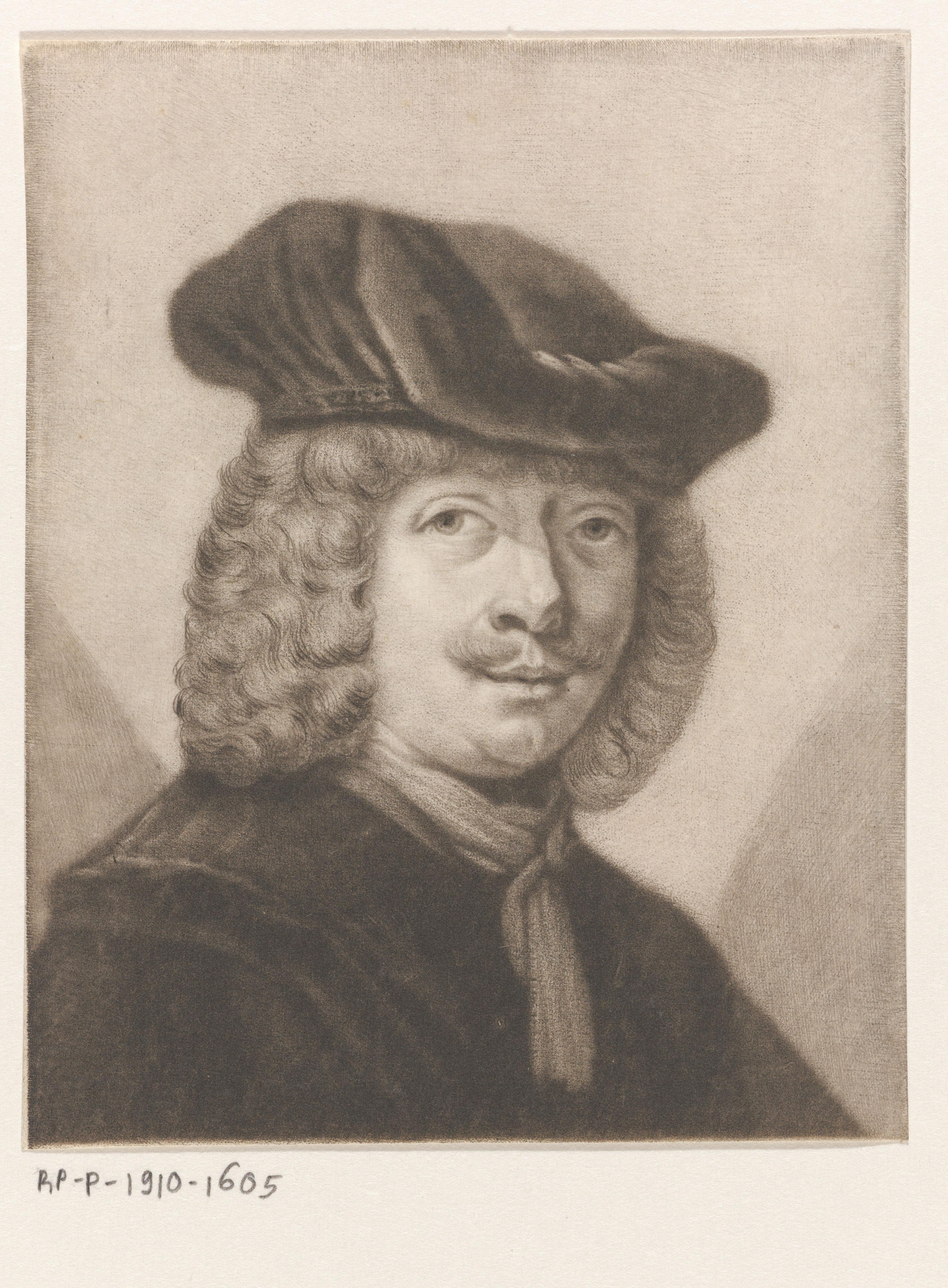 Portret van een onbekende man met een baret