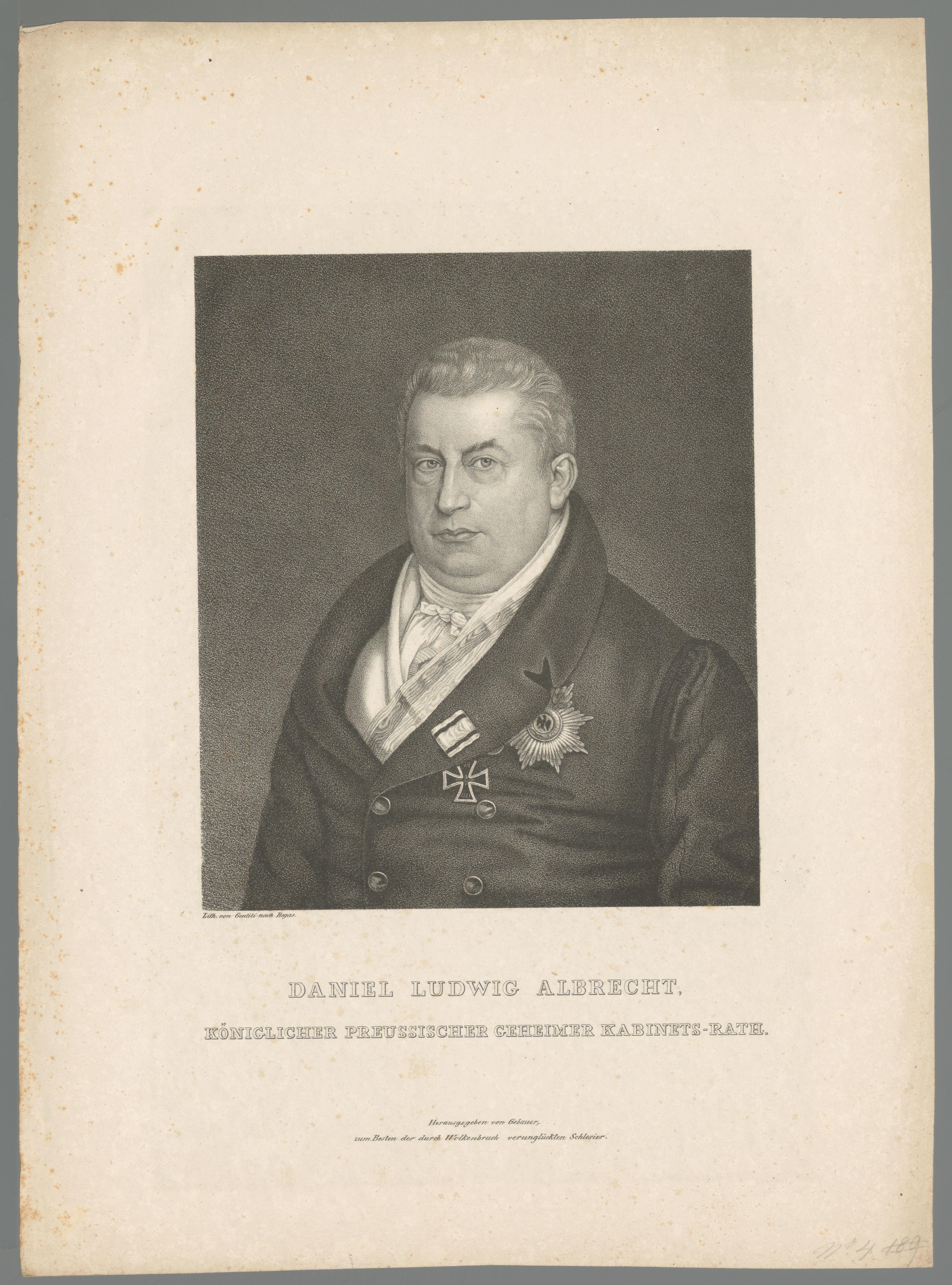 Portret van Daniel Ludwig Albrecht