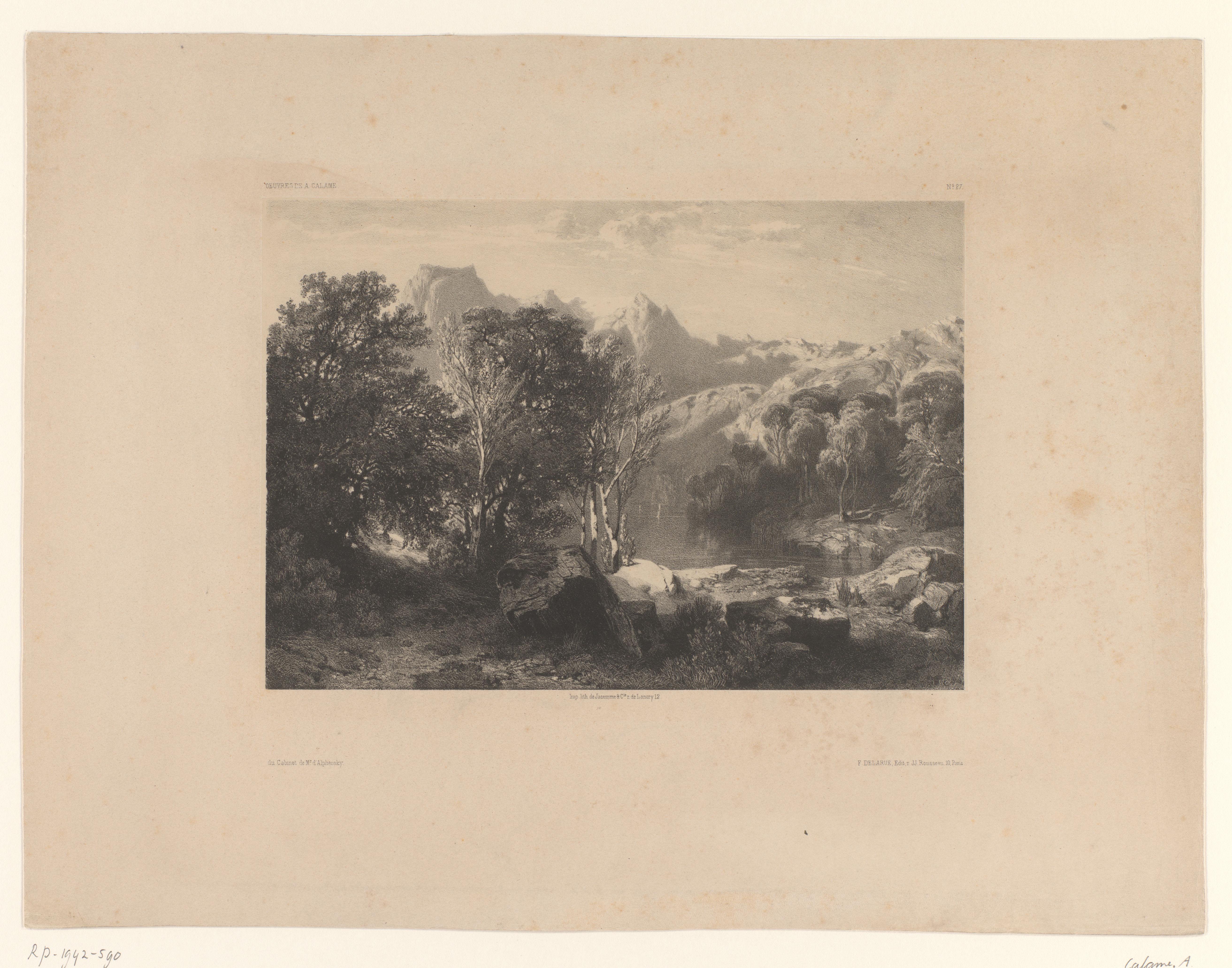 Berglandschap met meer