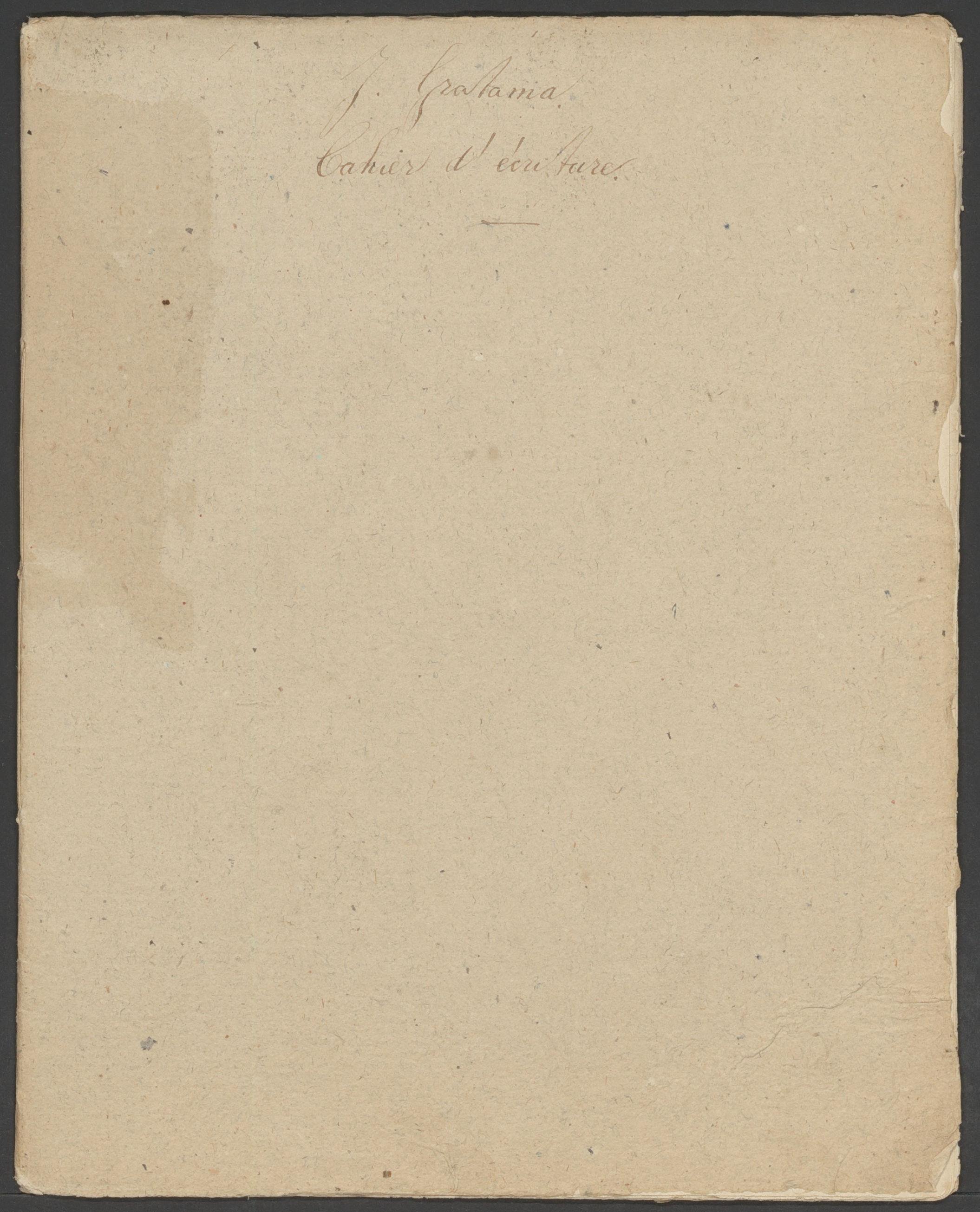 Schrijfschrift van J. Gratama