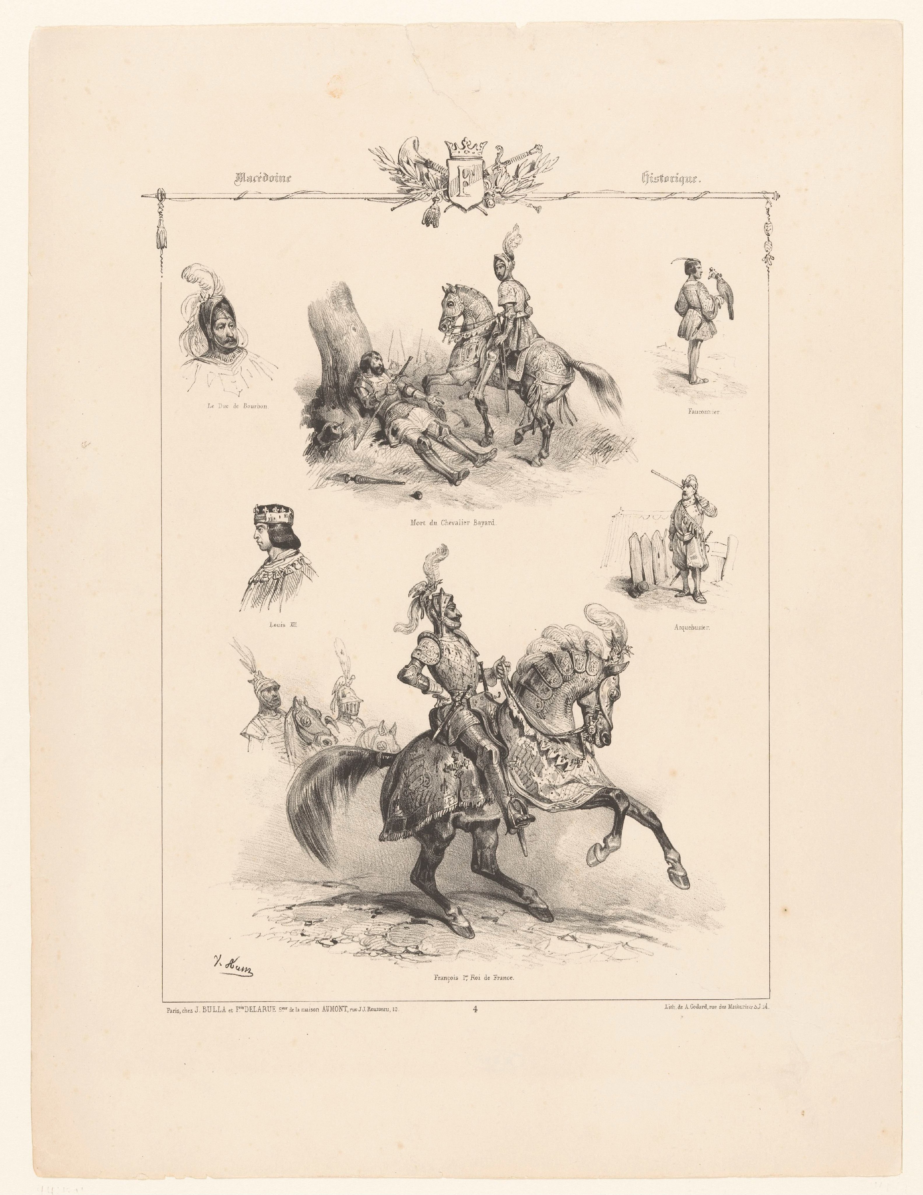 Zes voorstellingen van historische figuren