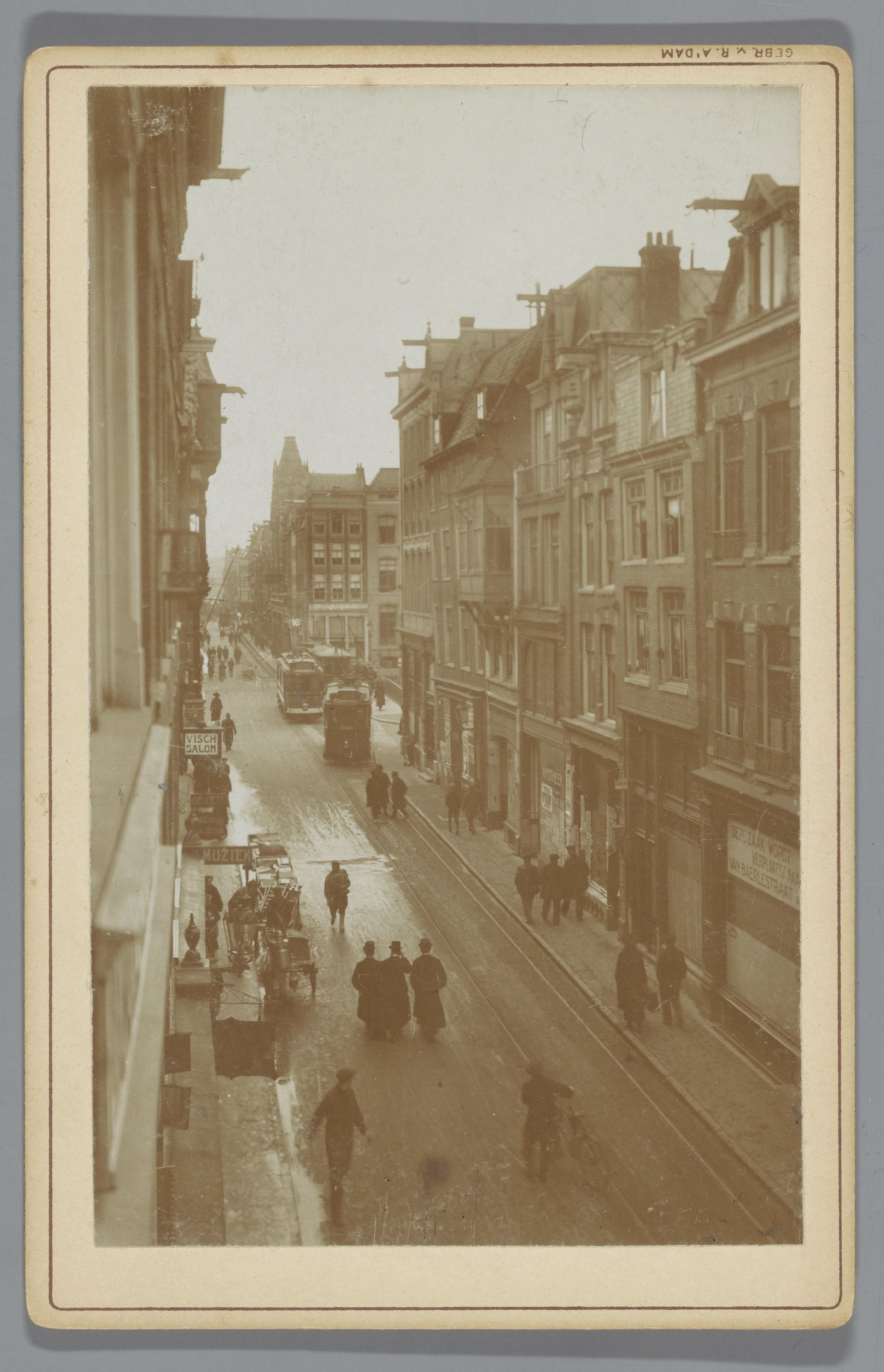 Vijzelstraat te Amsterdam, voor de verbreding