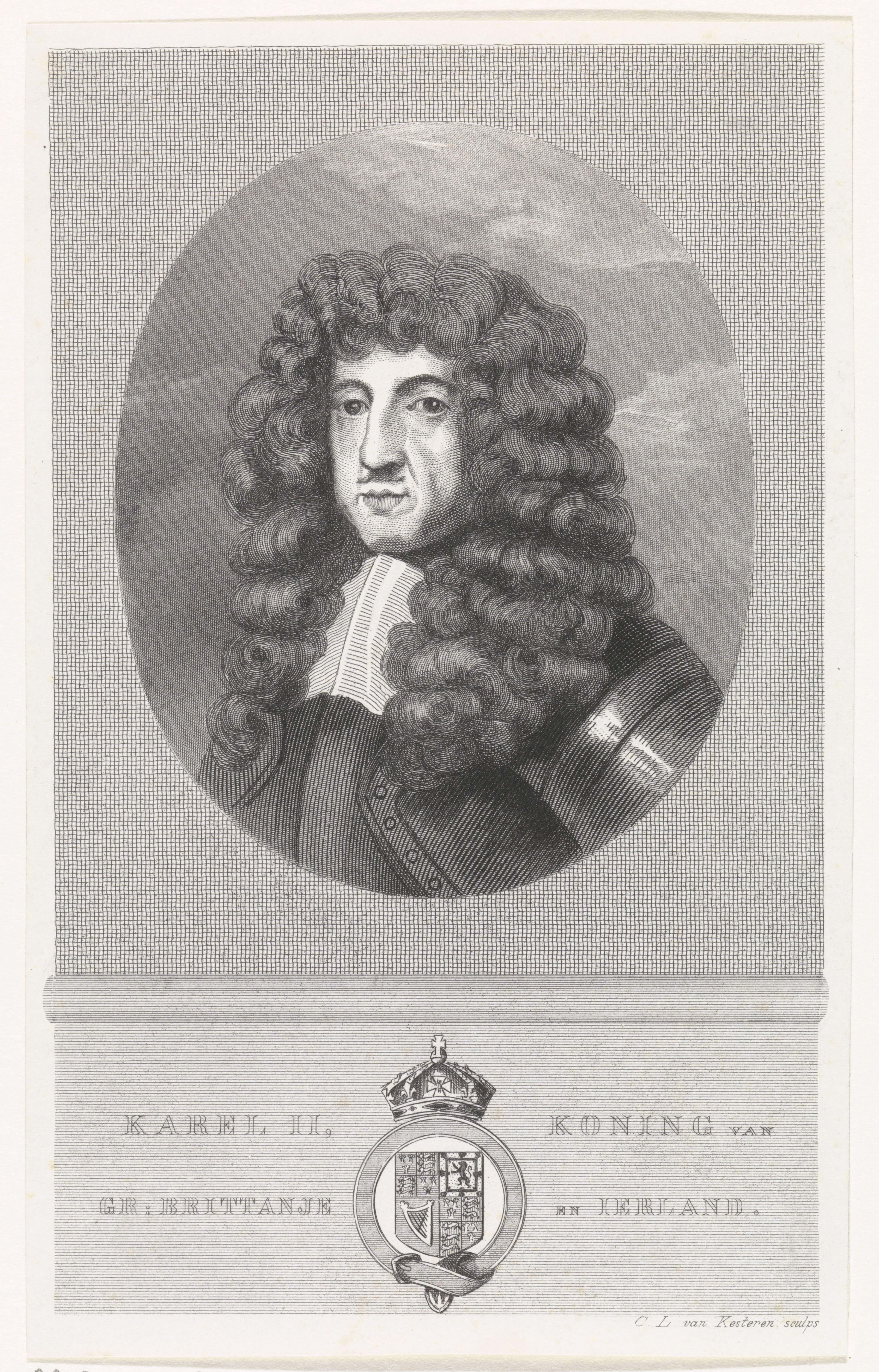 Portret van Karel II, koning van Engeland