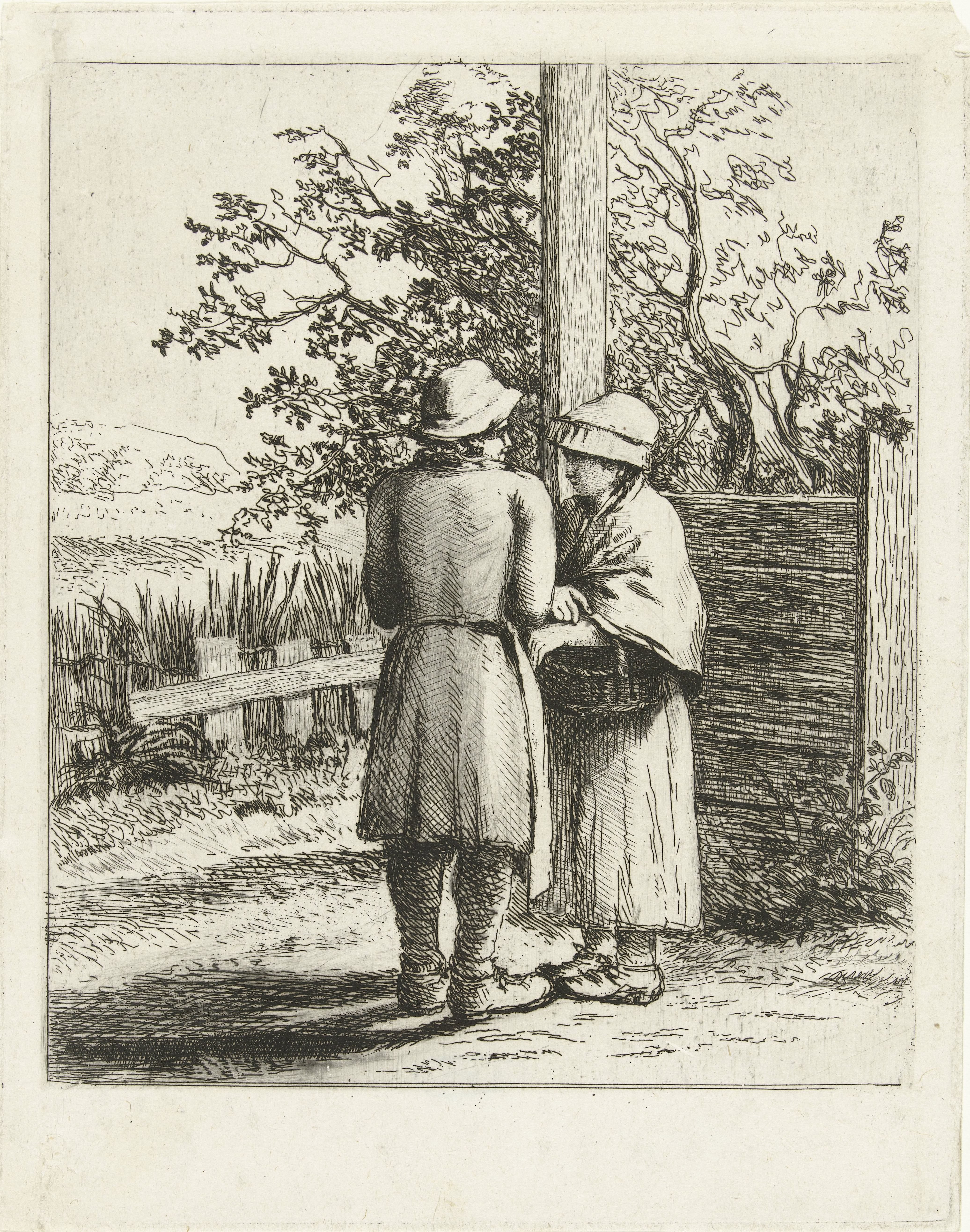 Man en vrouw in gesprek