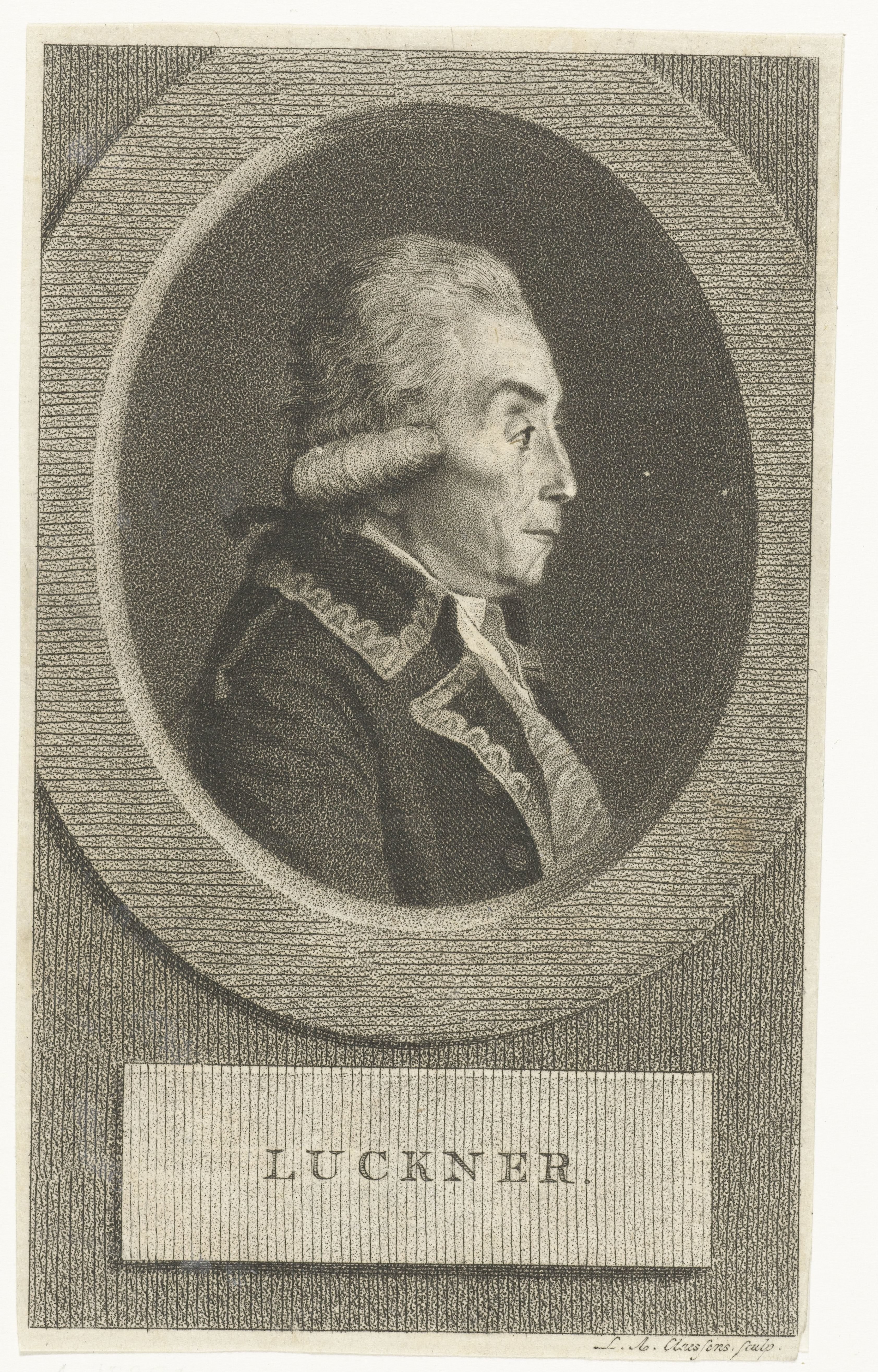 Portret van Nikolaus graaf van Luckner