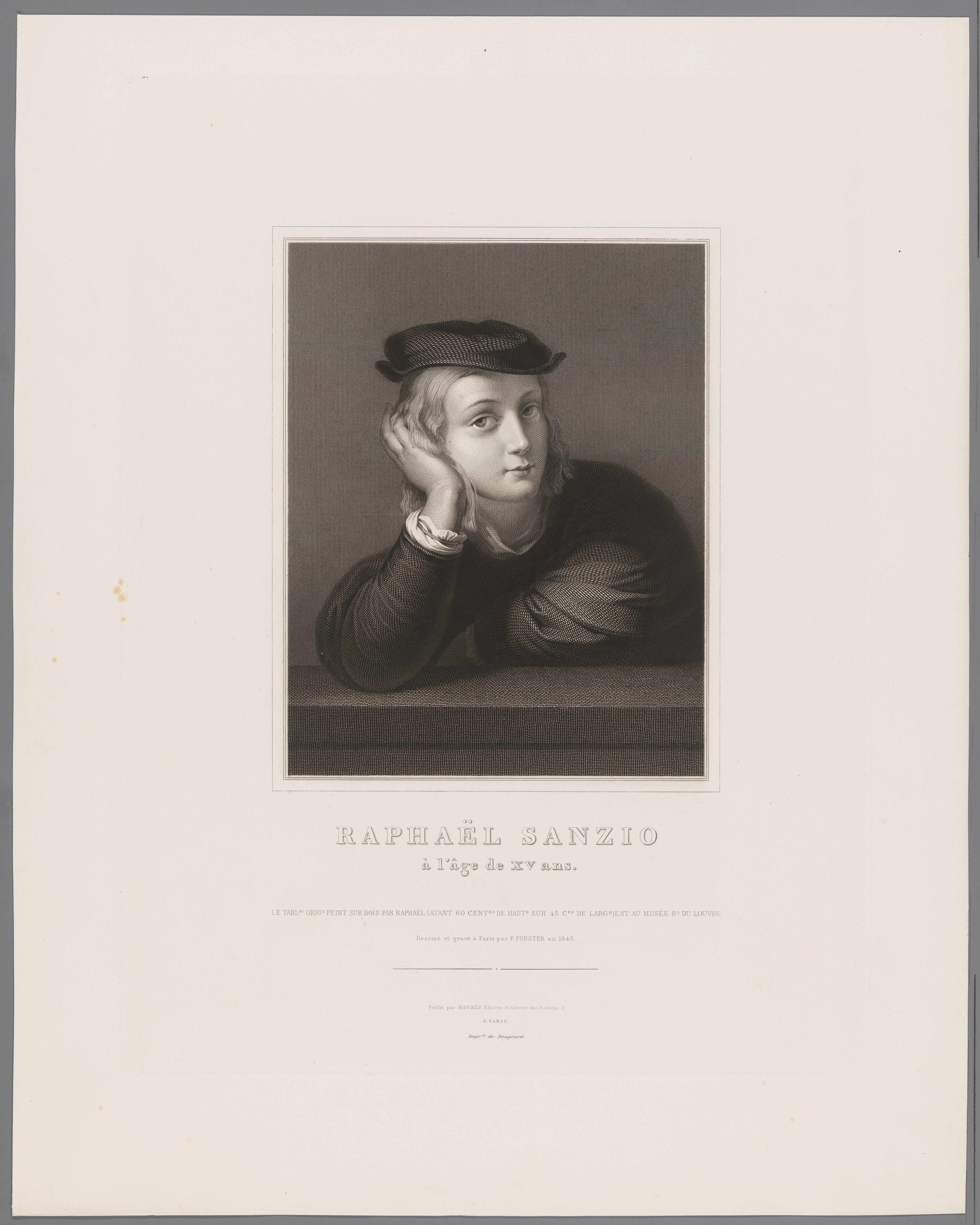 Portret van een onbekend jongen, voorheen bekend als Rafaël op vijftienjarige leeftijd
