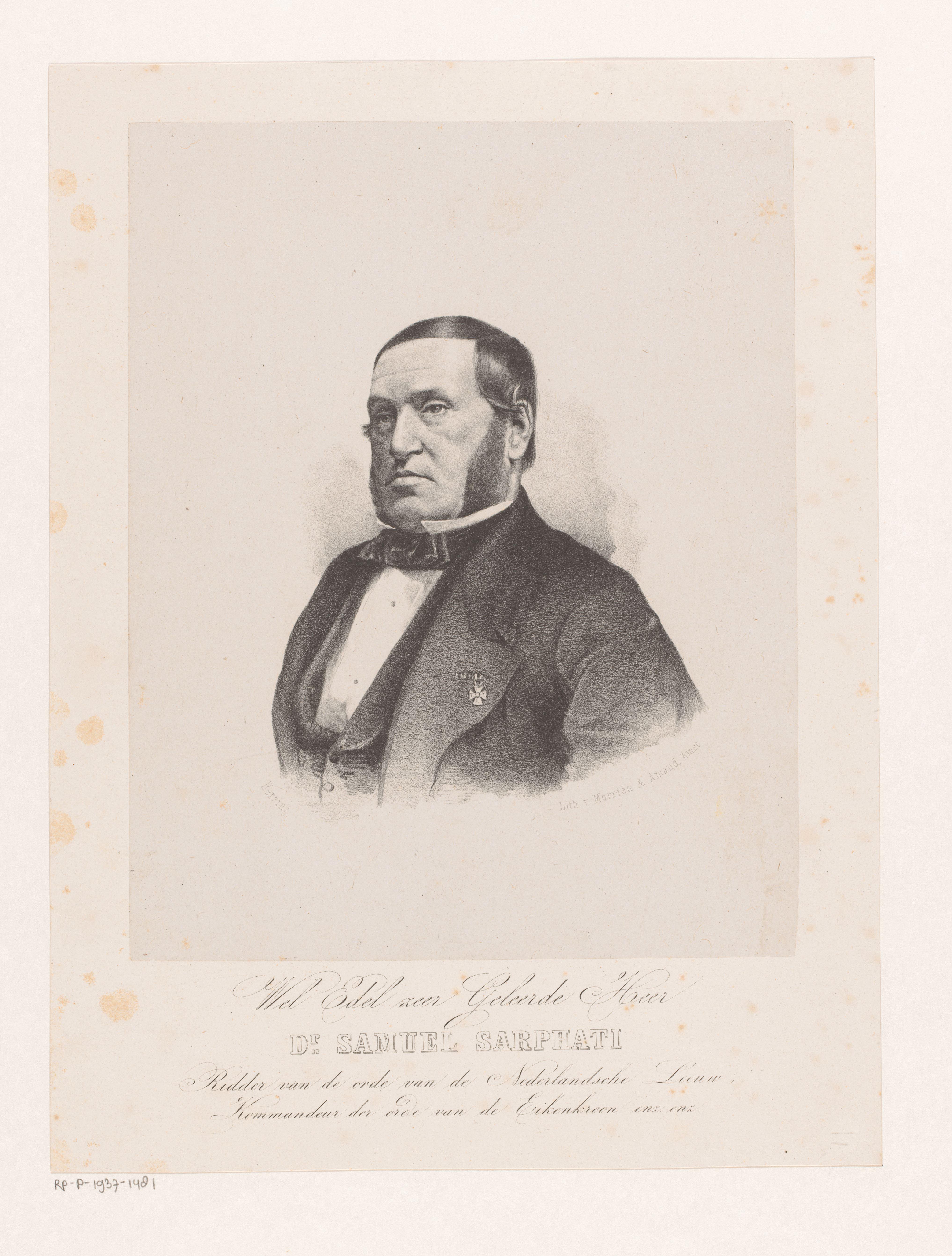 Portret van Samuel Sarphati