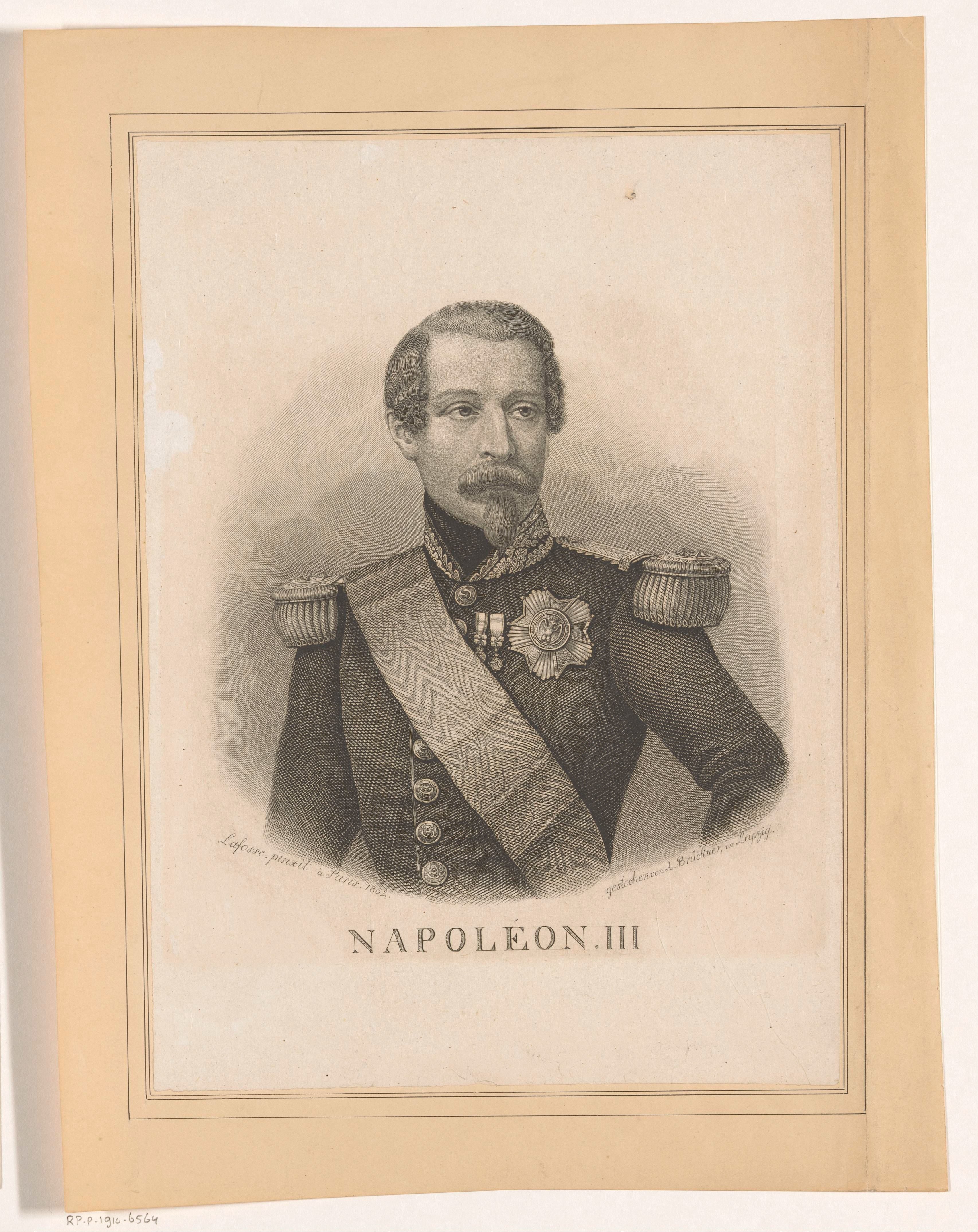 Portret van Napoleon III, keizer van Frankrijk