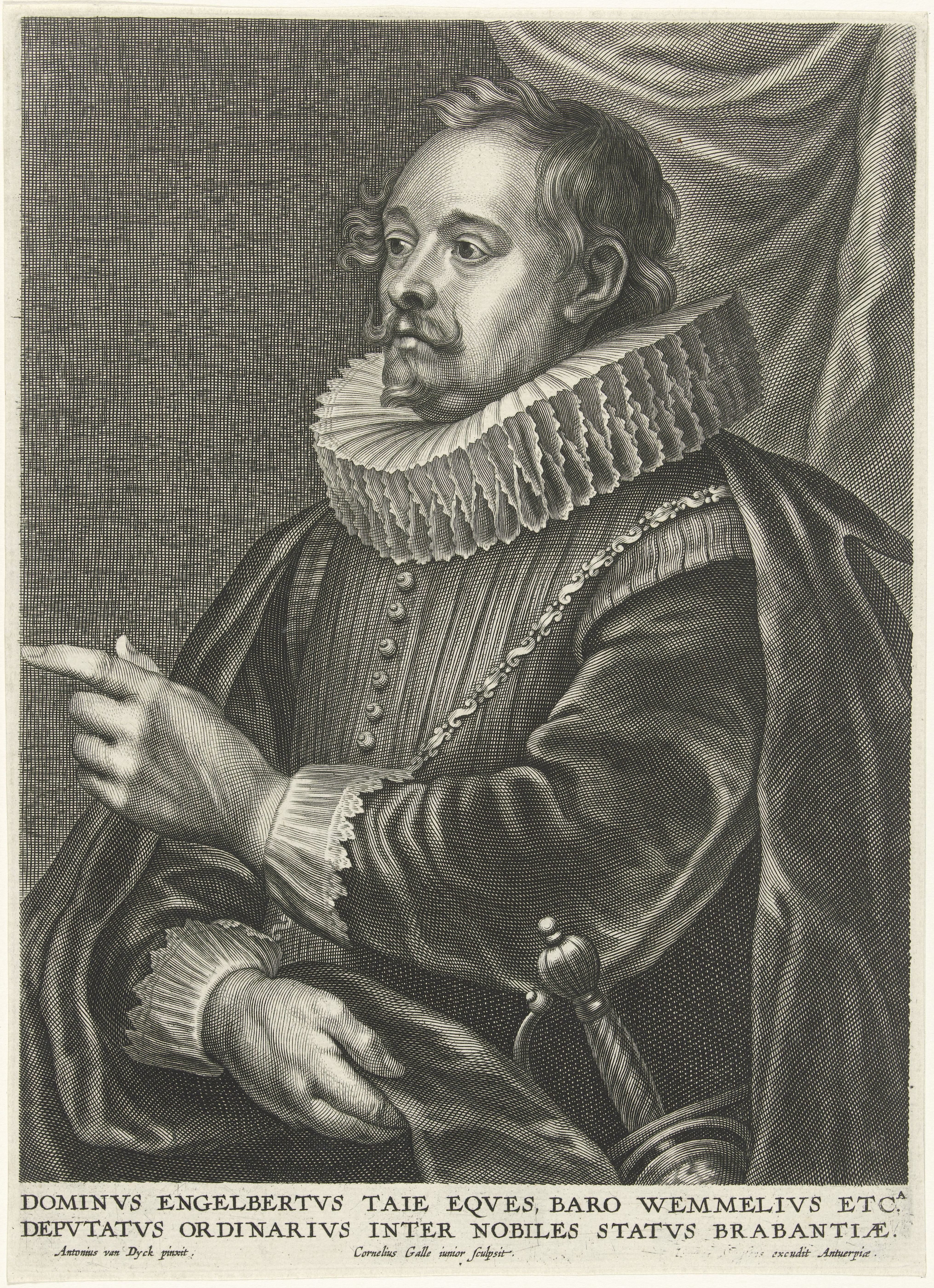 Portret van Engelbert Tajé, baron van Wemmel