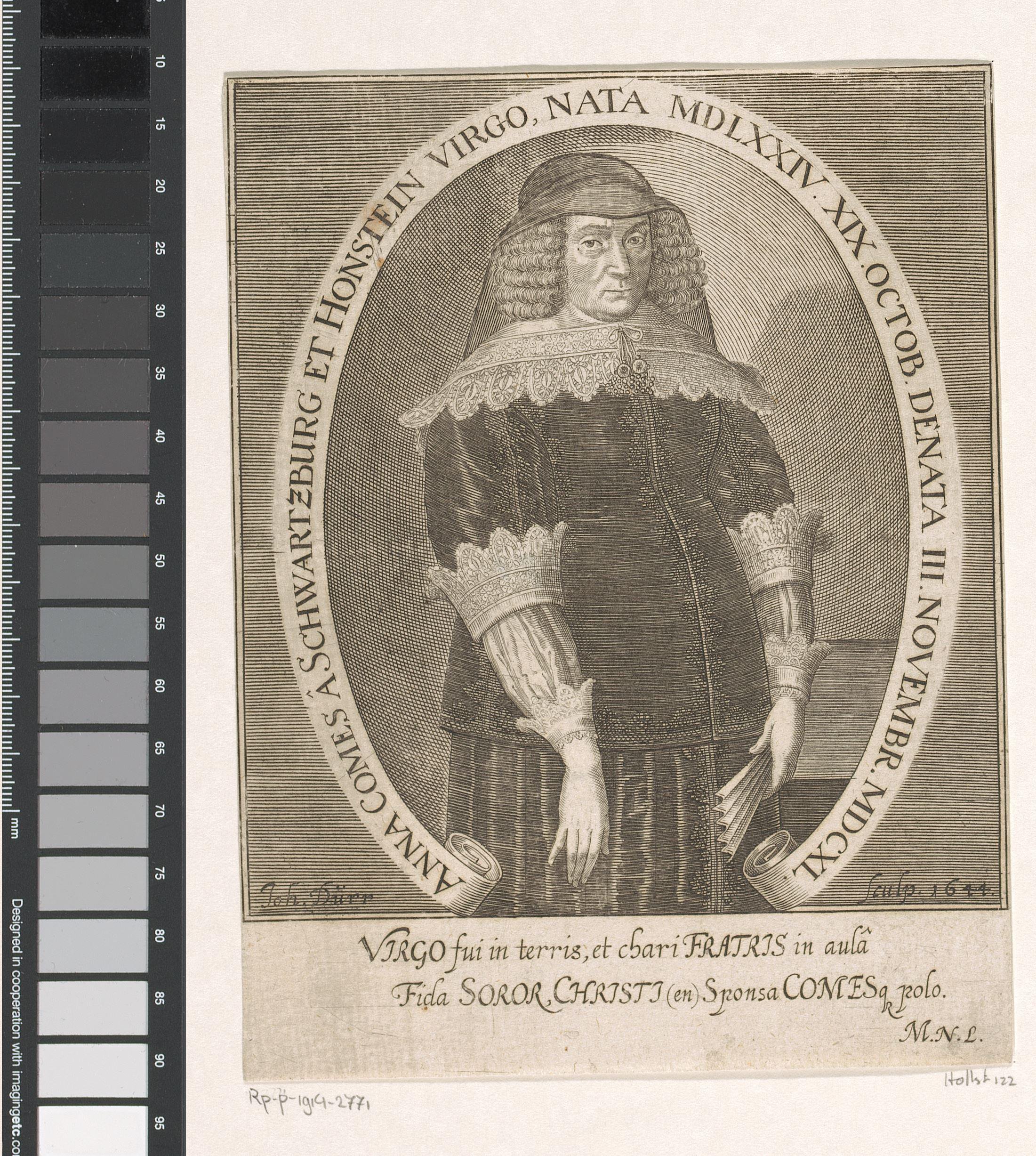 Portret van Anna van Schwarzburg-Sondershausen