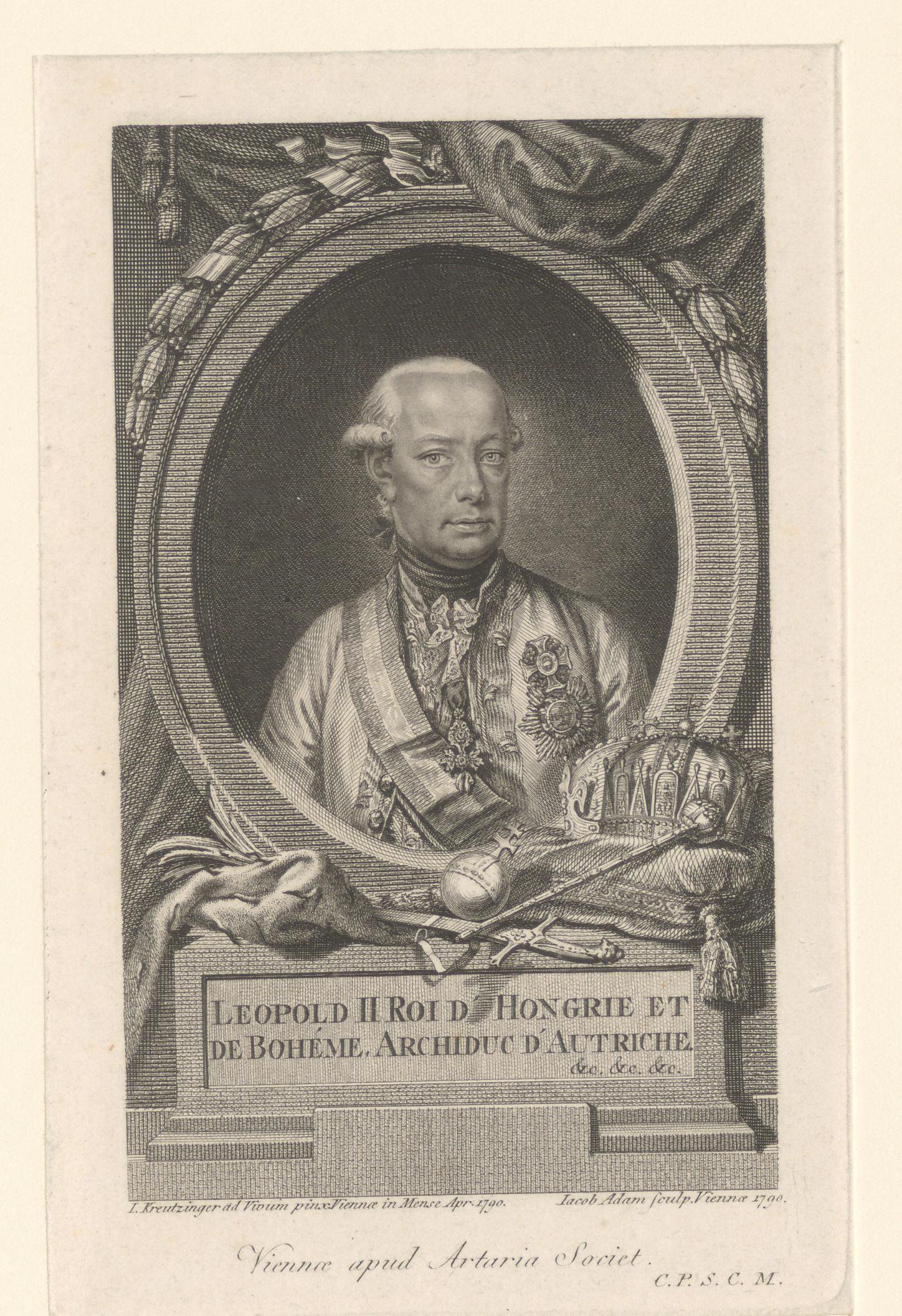 Portret van Leopold II van Oostenrijk
