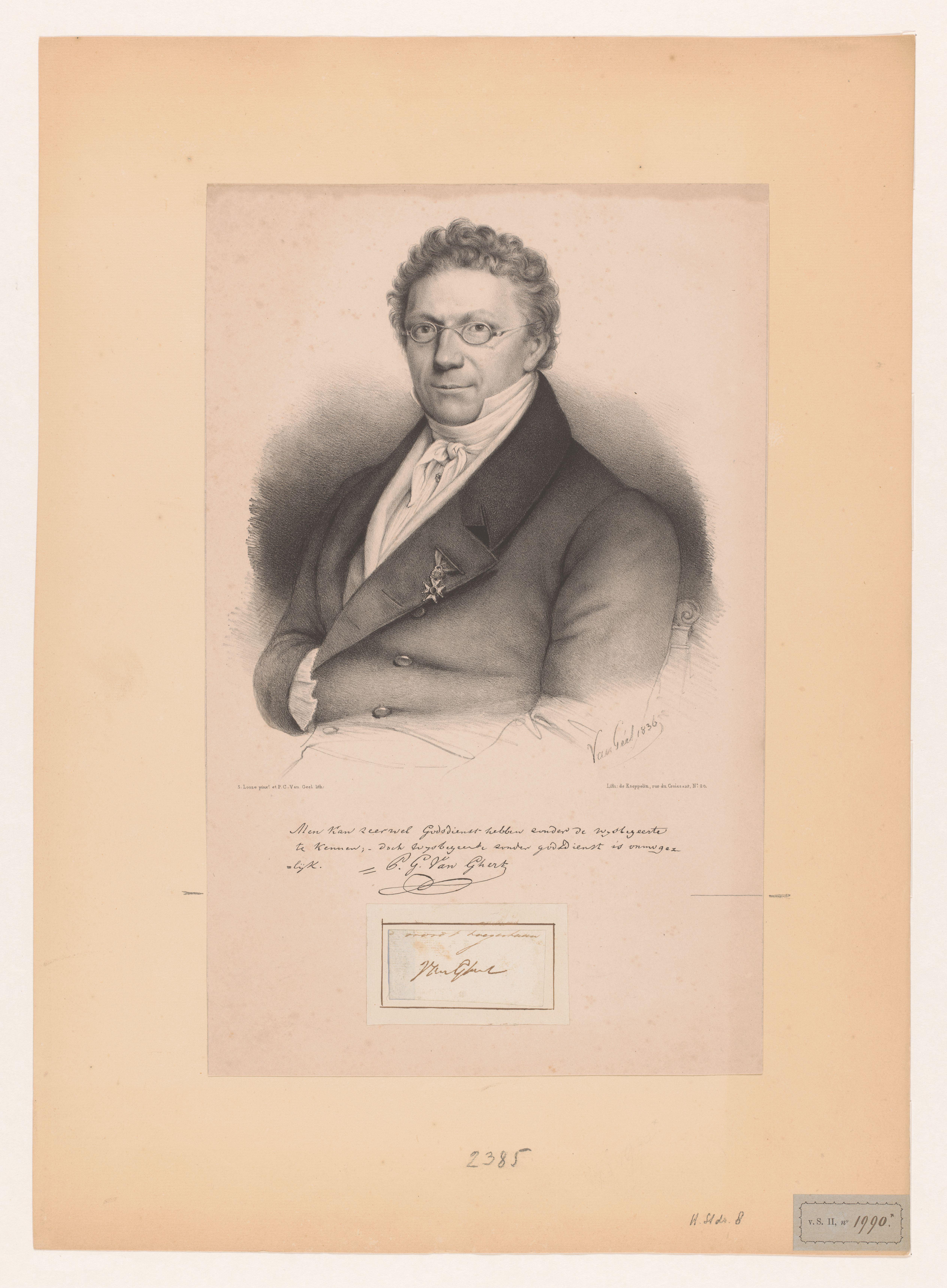 Portret van Pieter Gabriël van Ghert