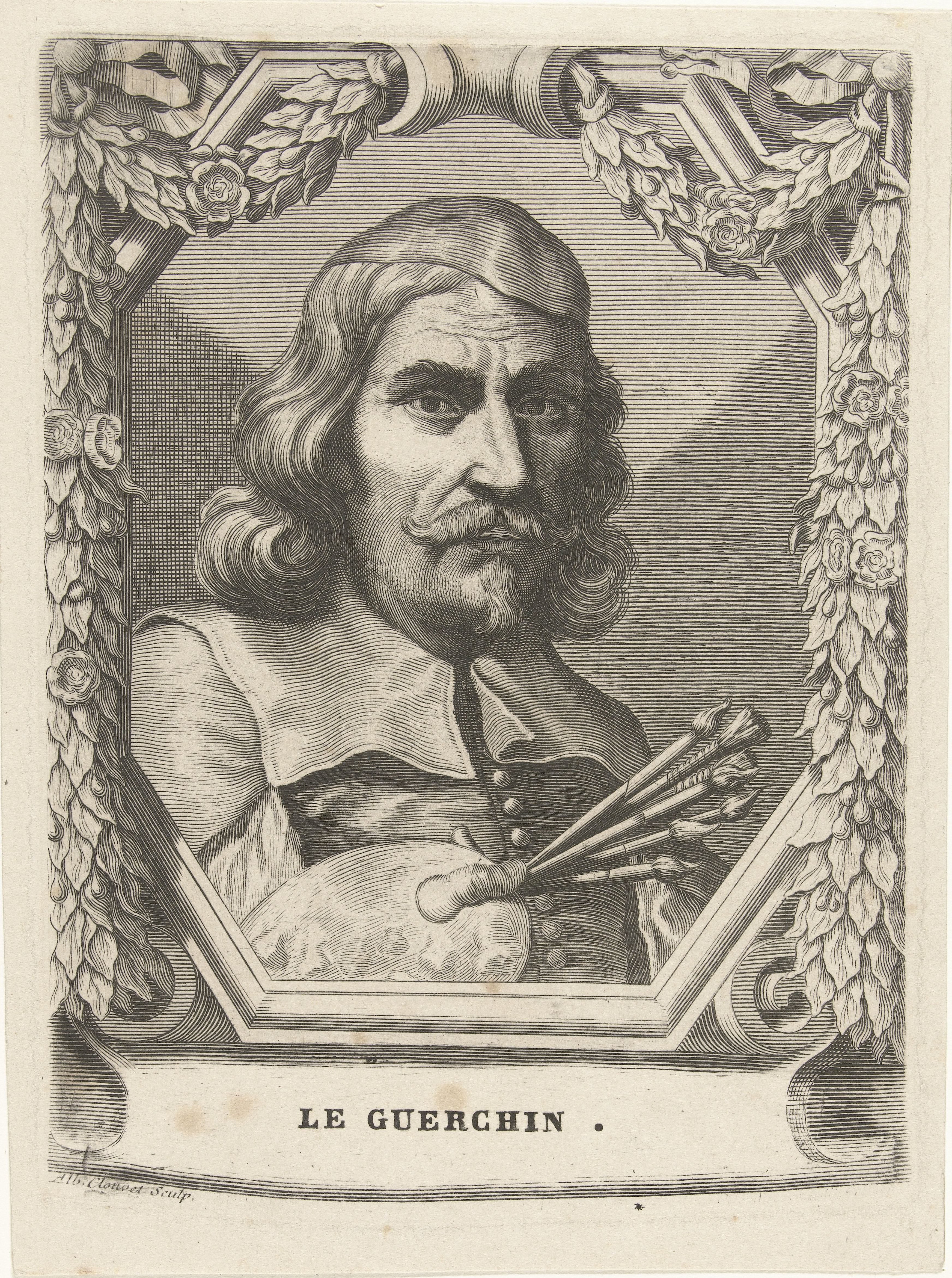 Portret van Guercino