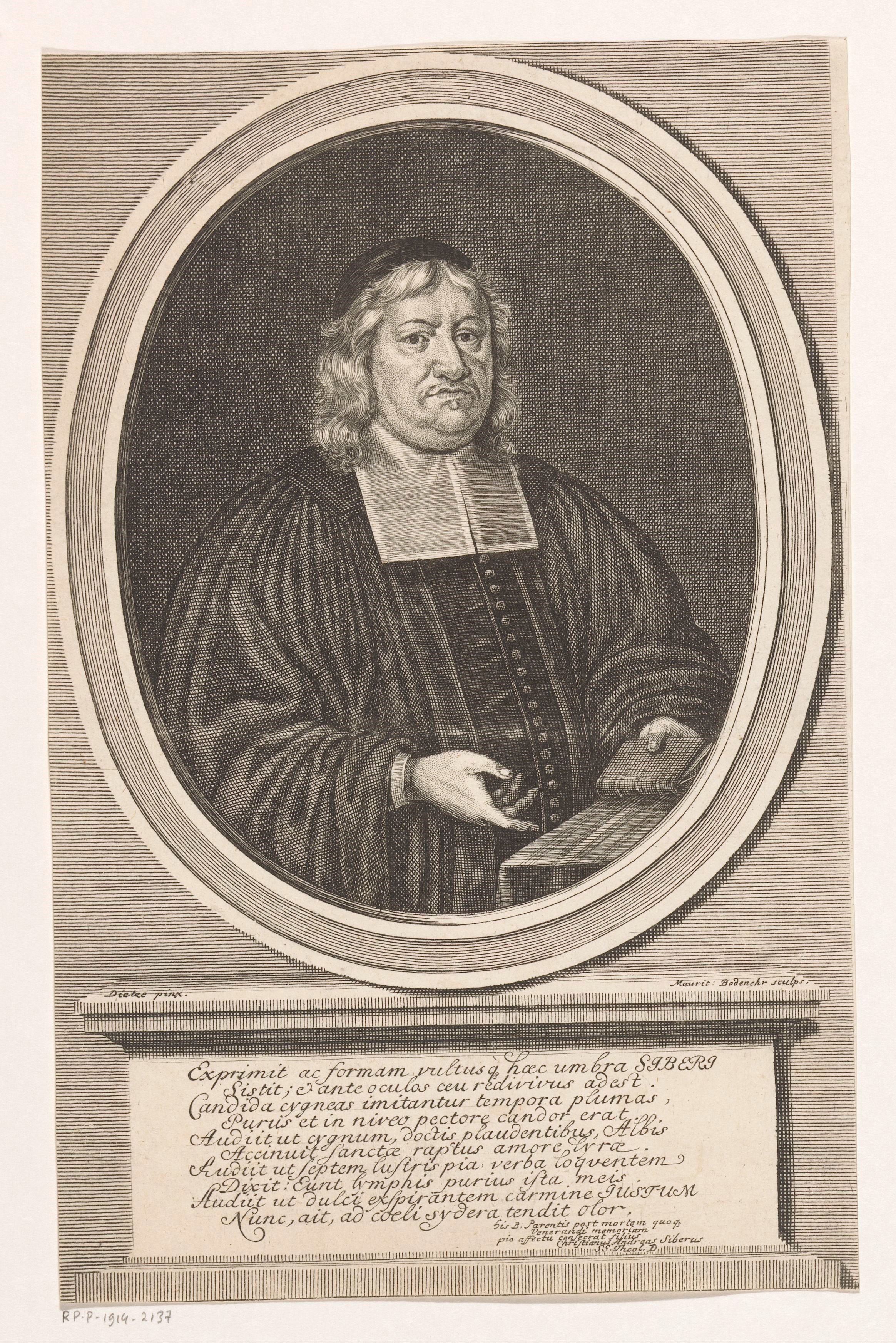 Portret van Justus Siber