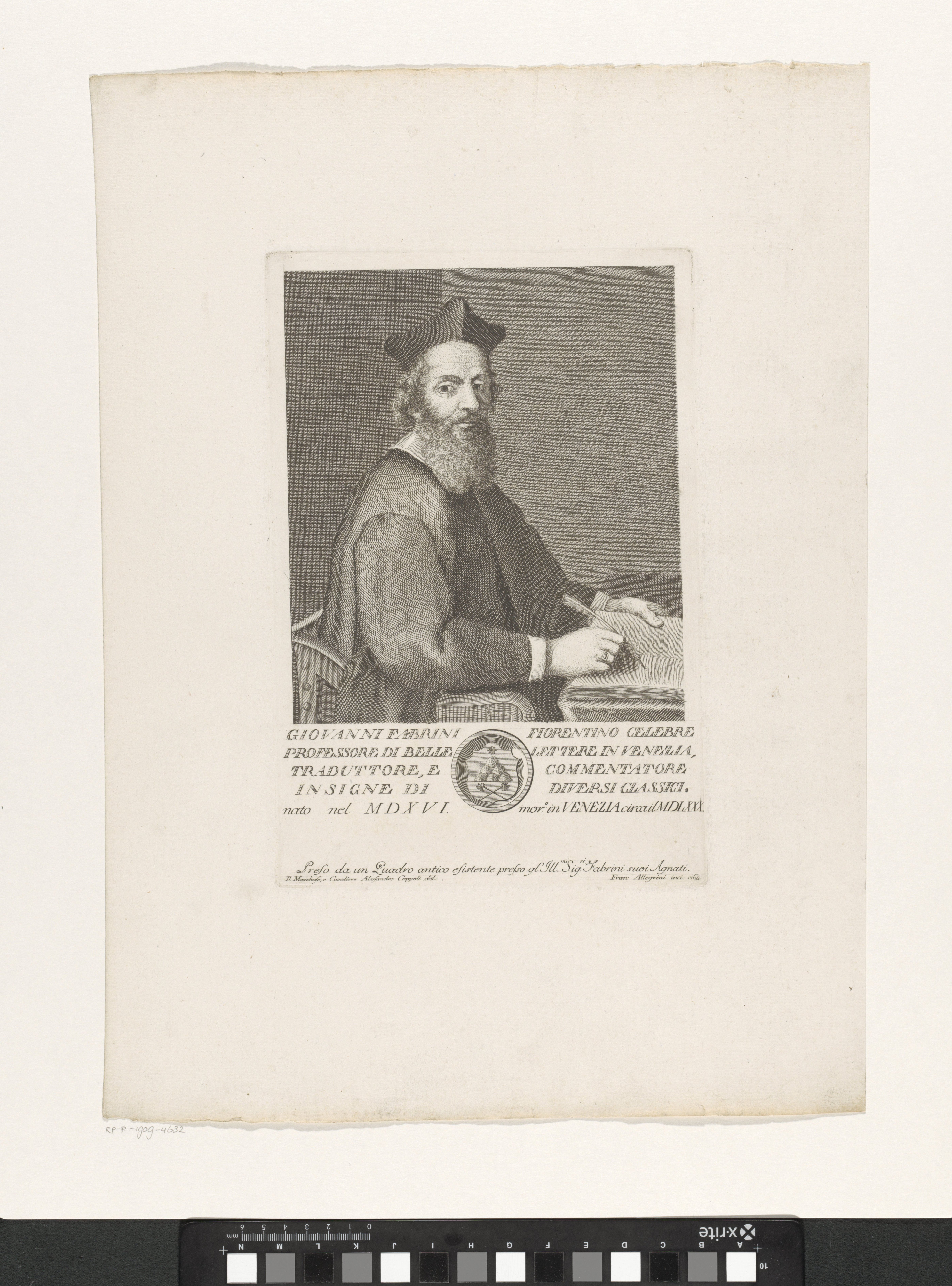 Portret van Giovanni Fabrini