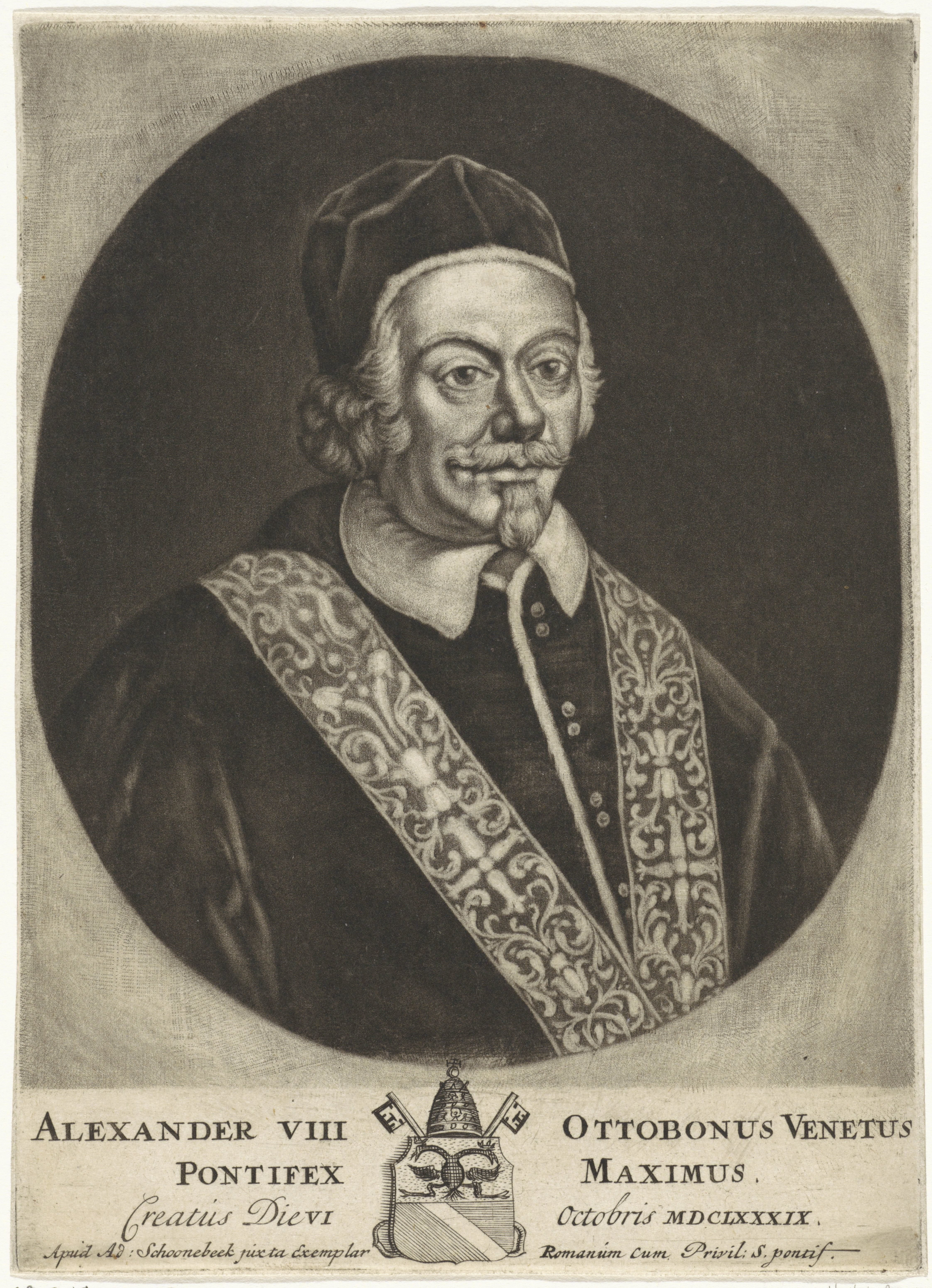 Portret van paus Alexander VIII