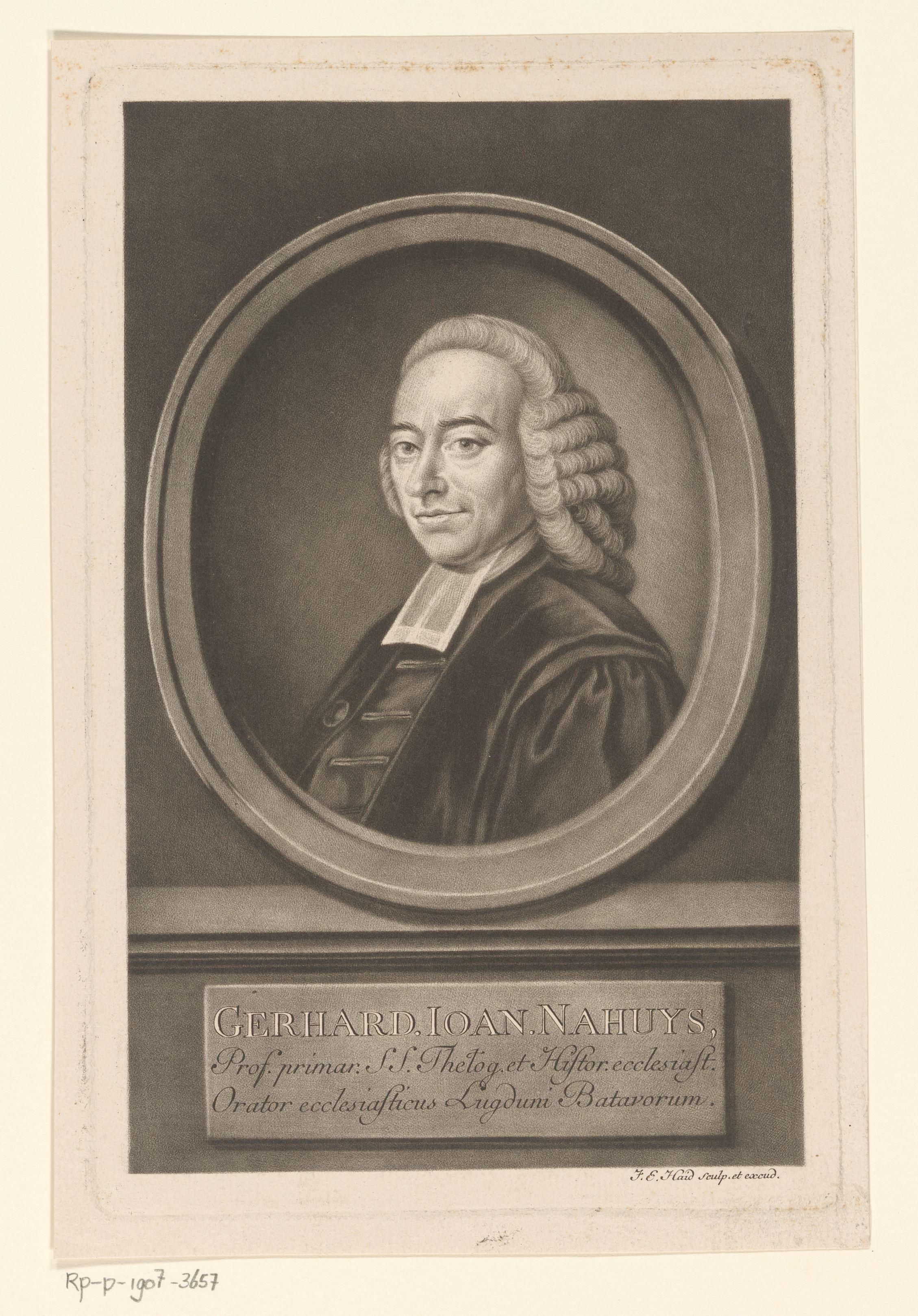 Portret van Gerard Johan Nahuys