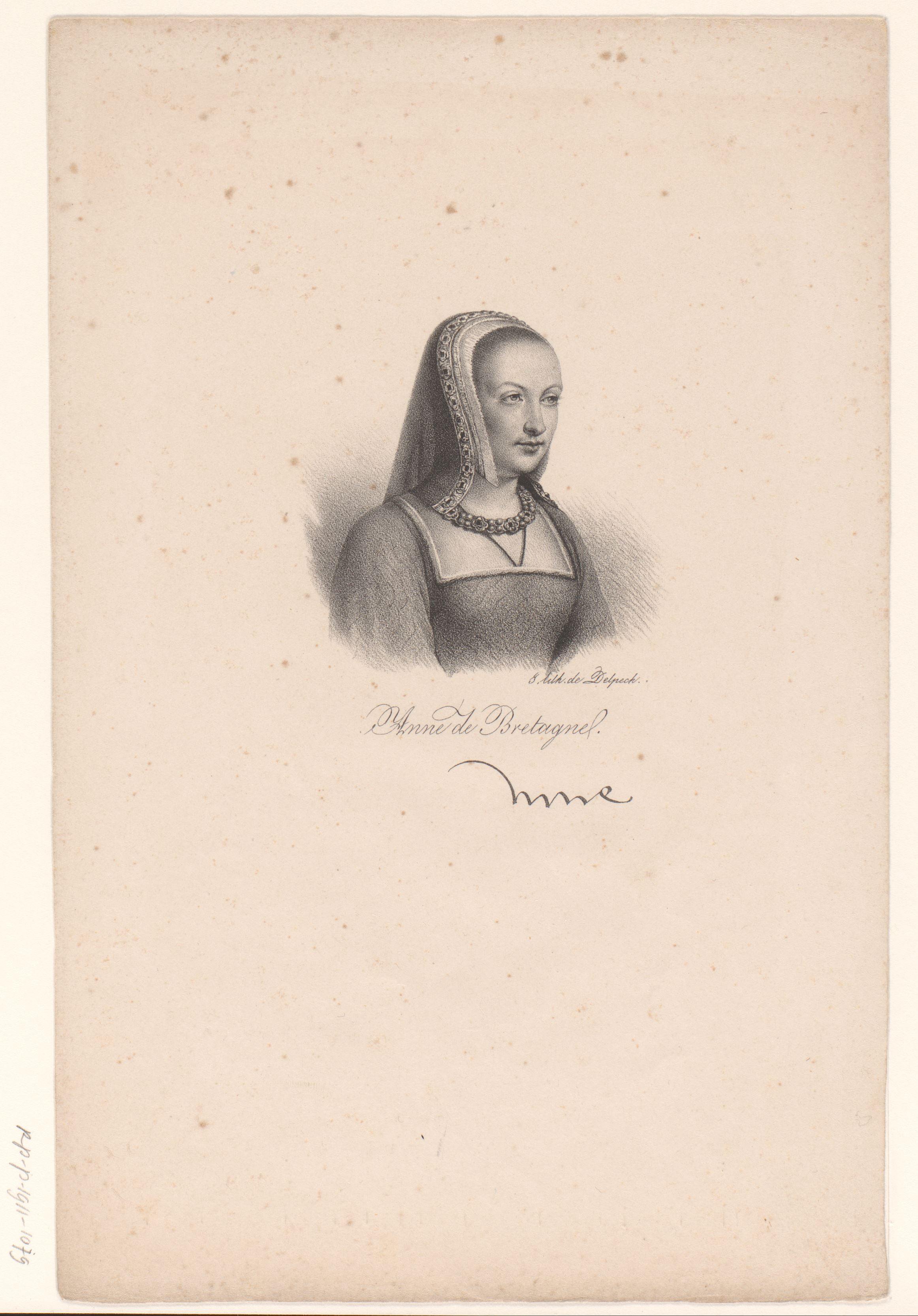 Portret van Anna van Bretagne