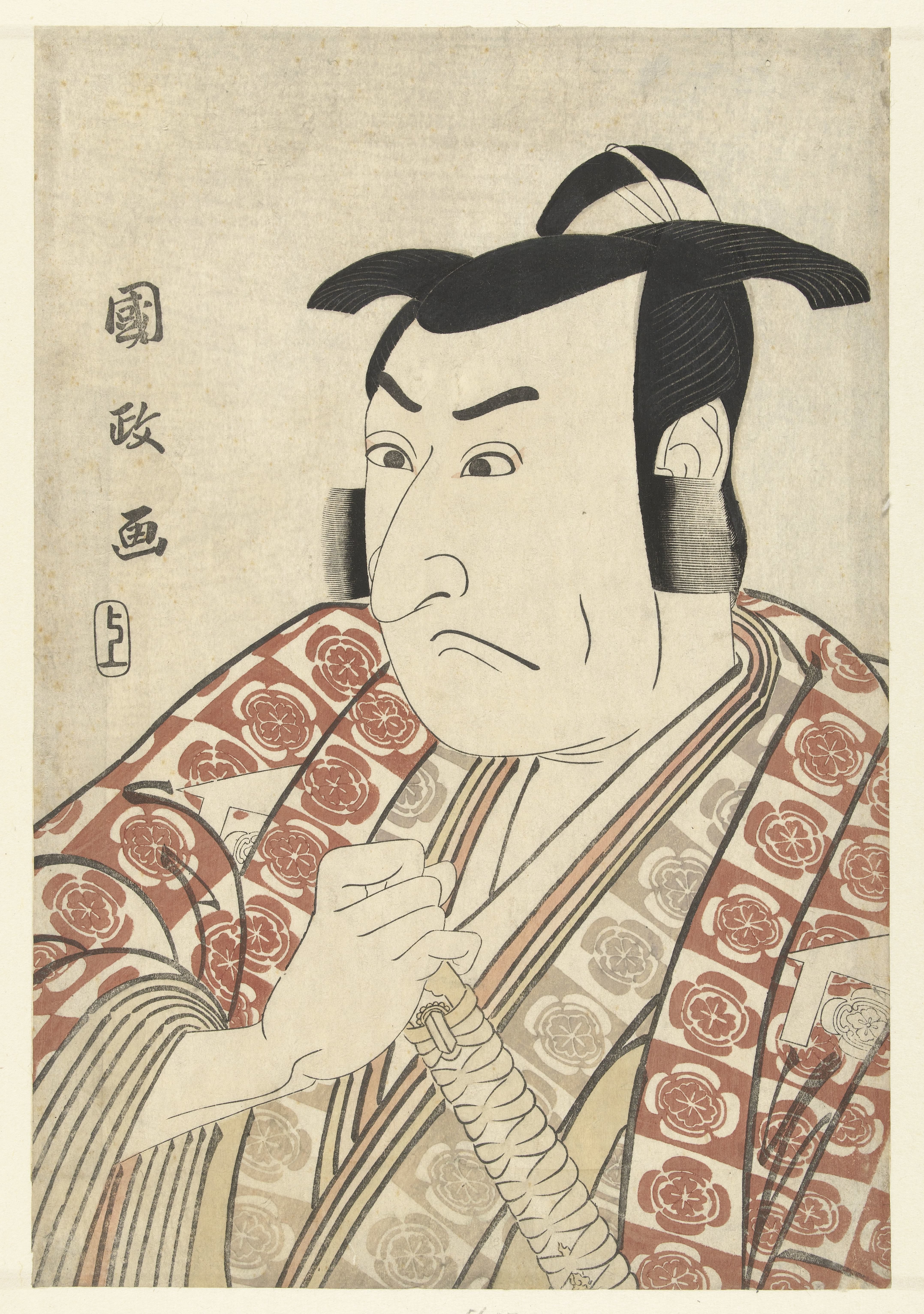 Busteportret van Ichikawa Omezo