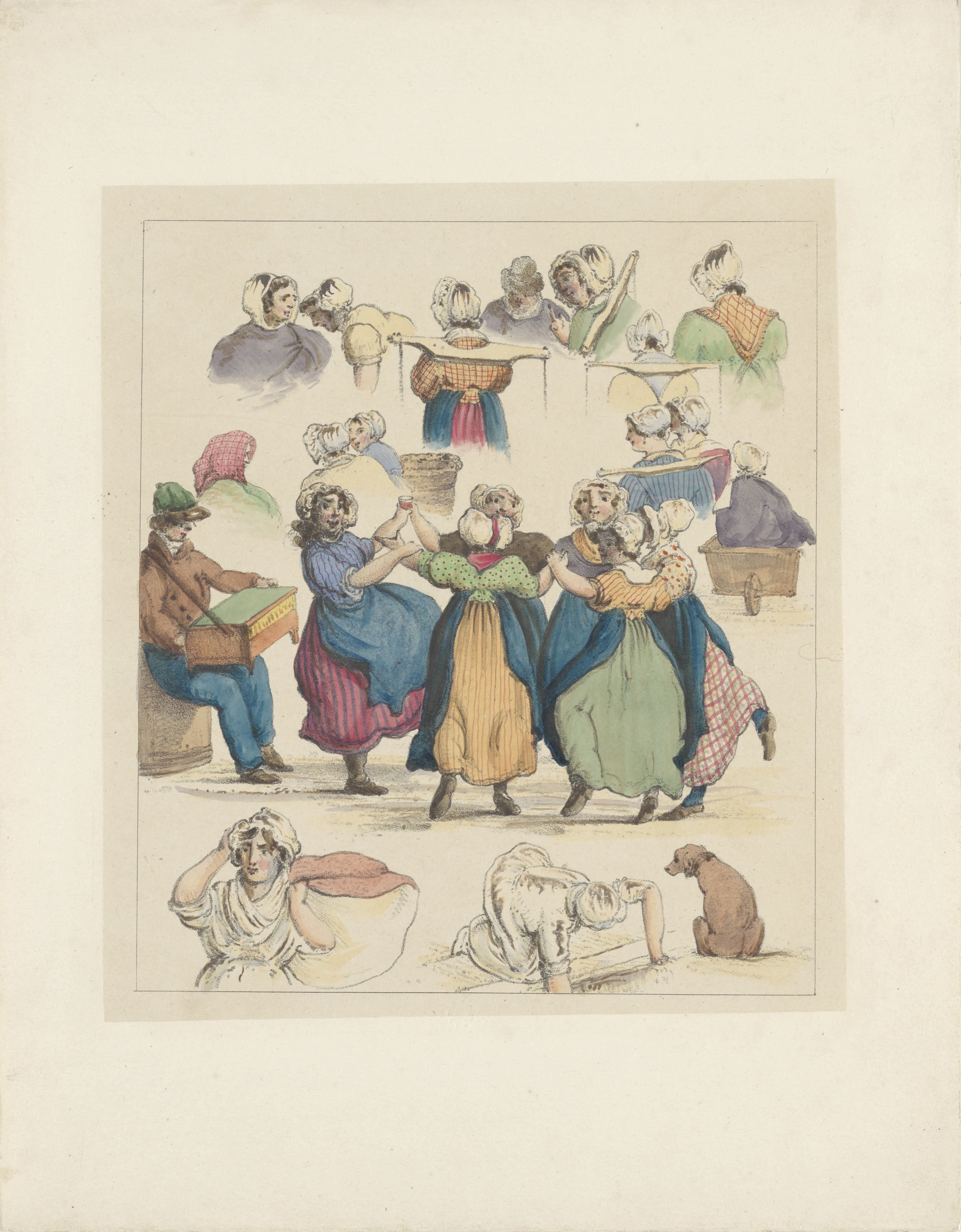 Figuurstudies (vijfde blad), 1833