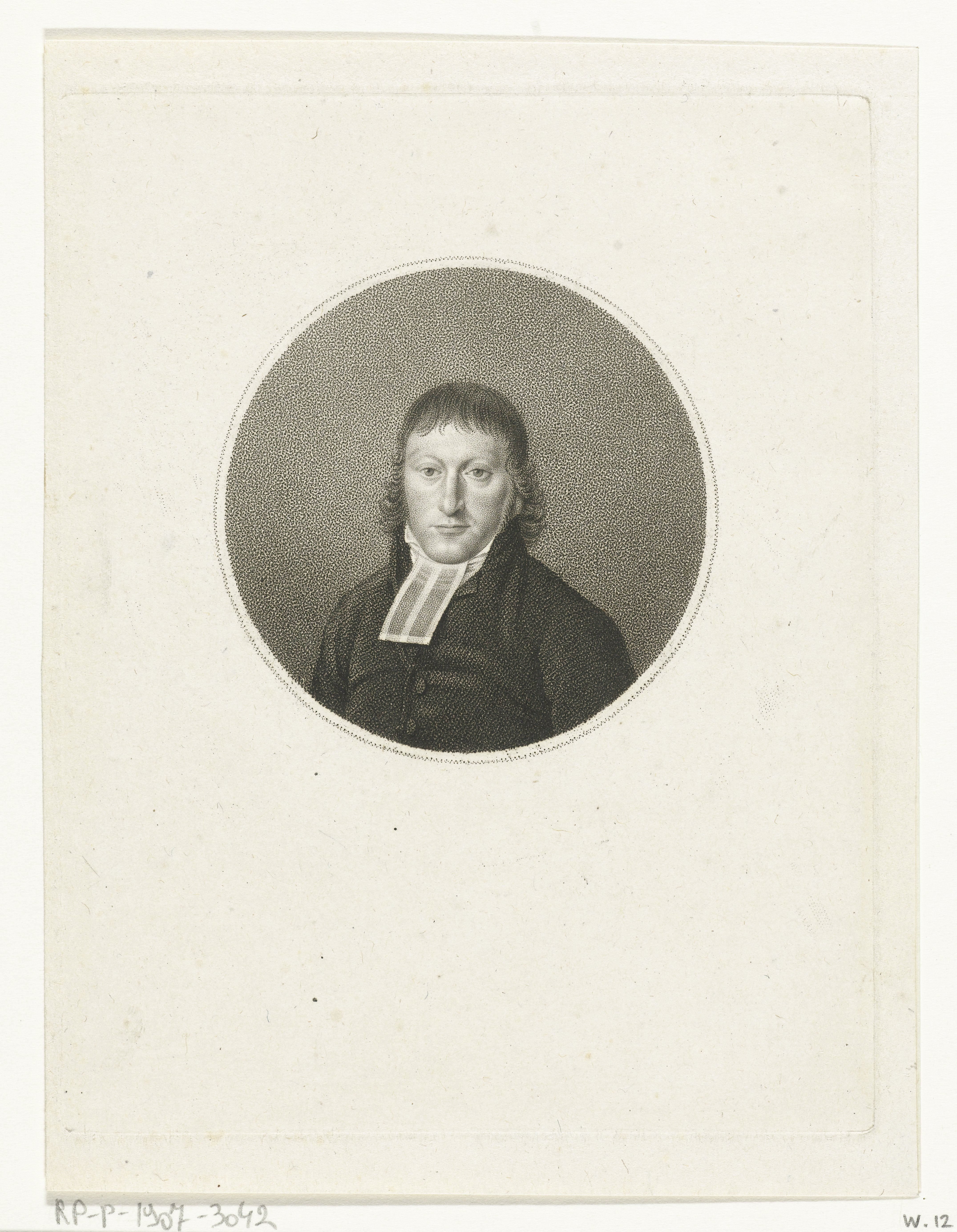 Portret van Bernardus Verwey